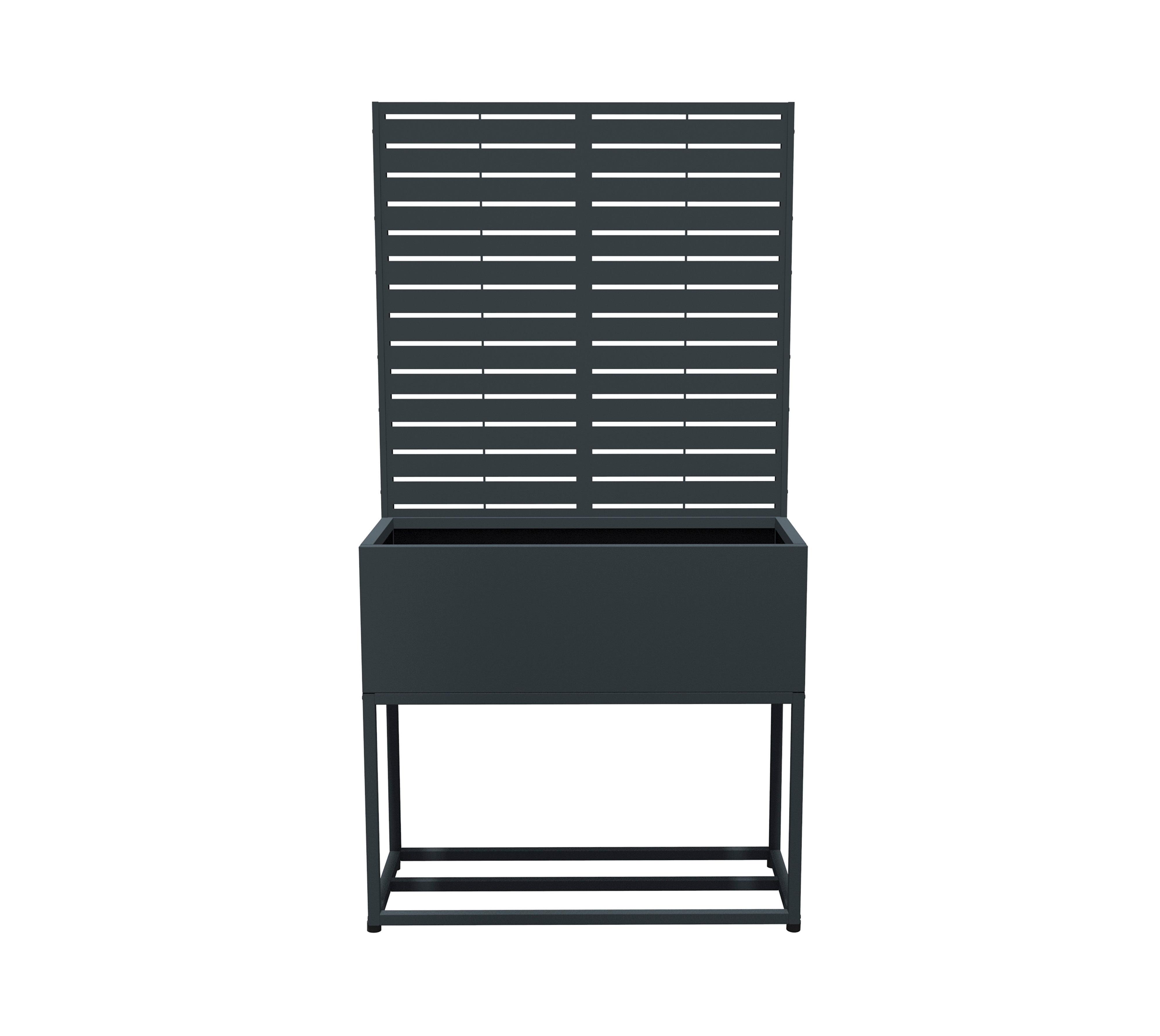 Westmann Pflanzkasten mit Rankgitter Dekora 4 Anthrazit | 42,5x90x174cm - Bild 1