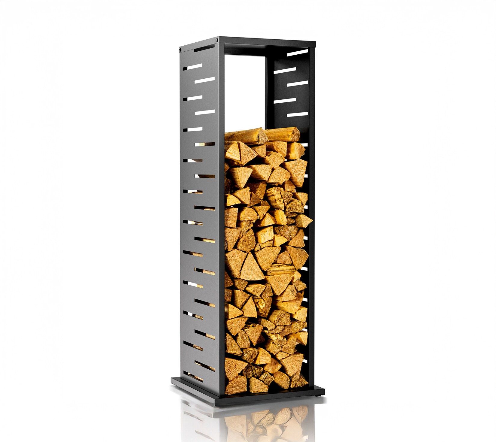 Westmann Kaminholzregal Luma Grid Anthrazit 37,5x37,5x112cm