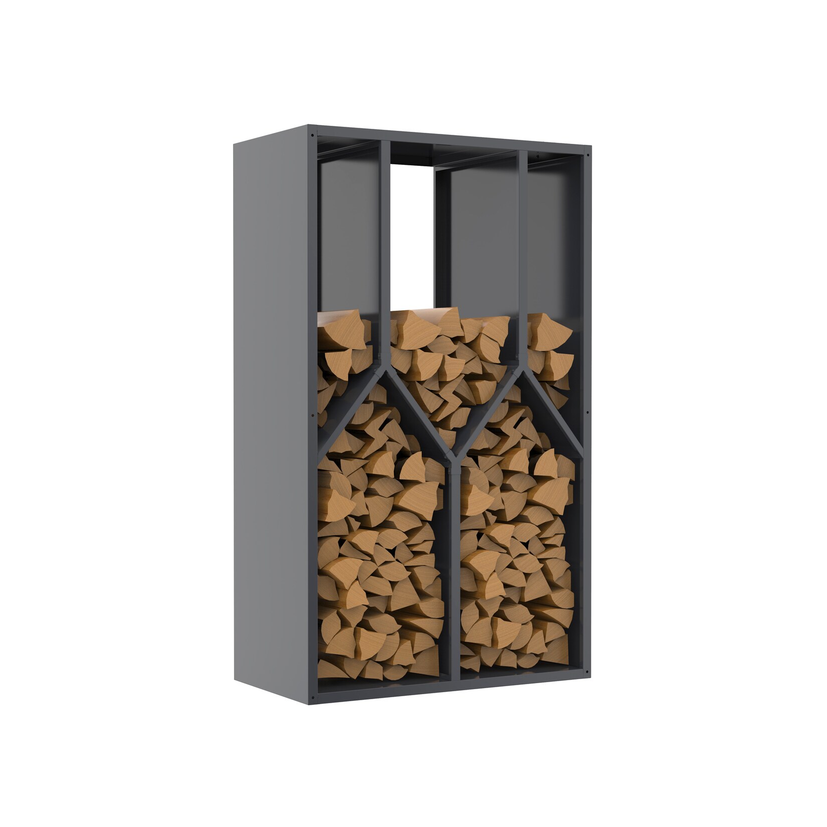 Westmann Kaminholzregal Castra B Anthrazit 50x95x160cm