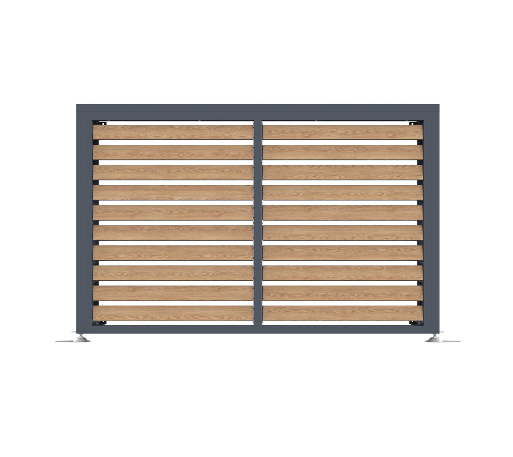 Westmann Verkleidung Wärmepumpe Boxa M Anthrazit & Holzoptik 56x140x97cm