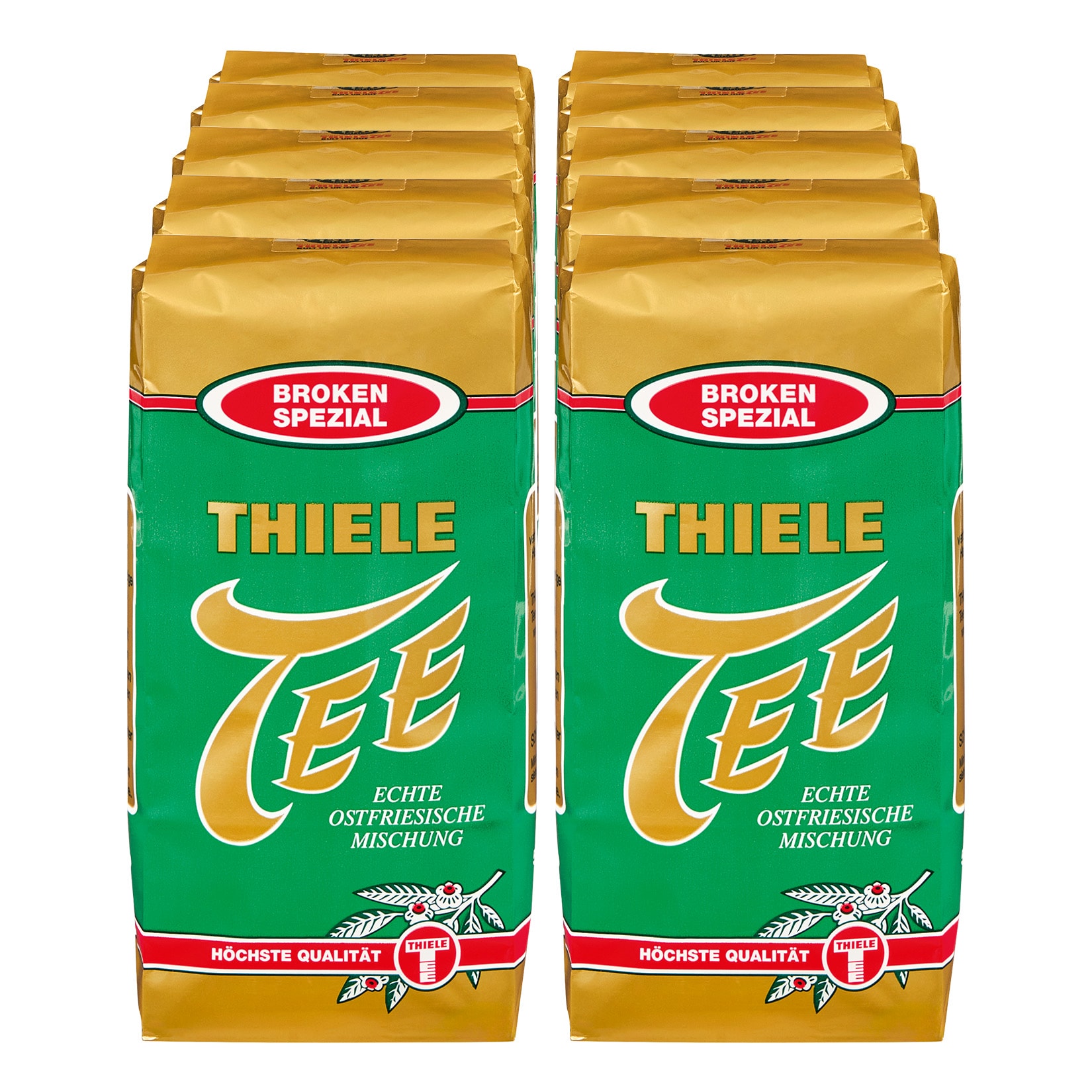 Thiele & Freese Broken Spezial Schwarztee 500 g, 10er Pack - Bild 1