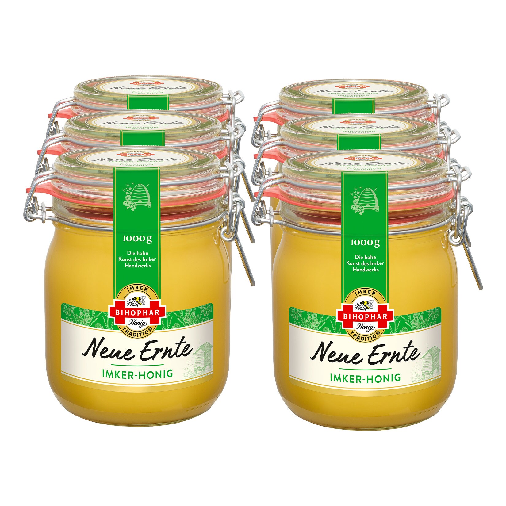 Bihophar Imkerhonig cremig 1 kg, 6er Pack - Bild 1