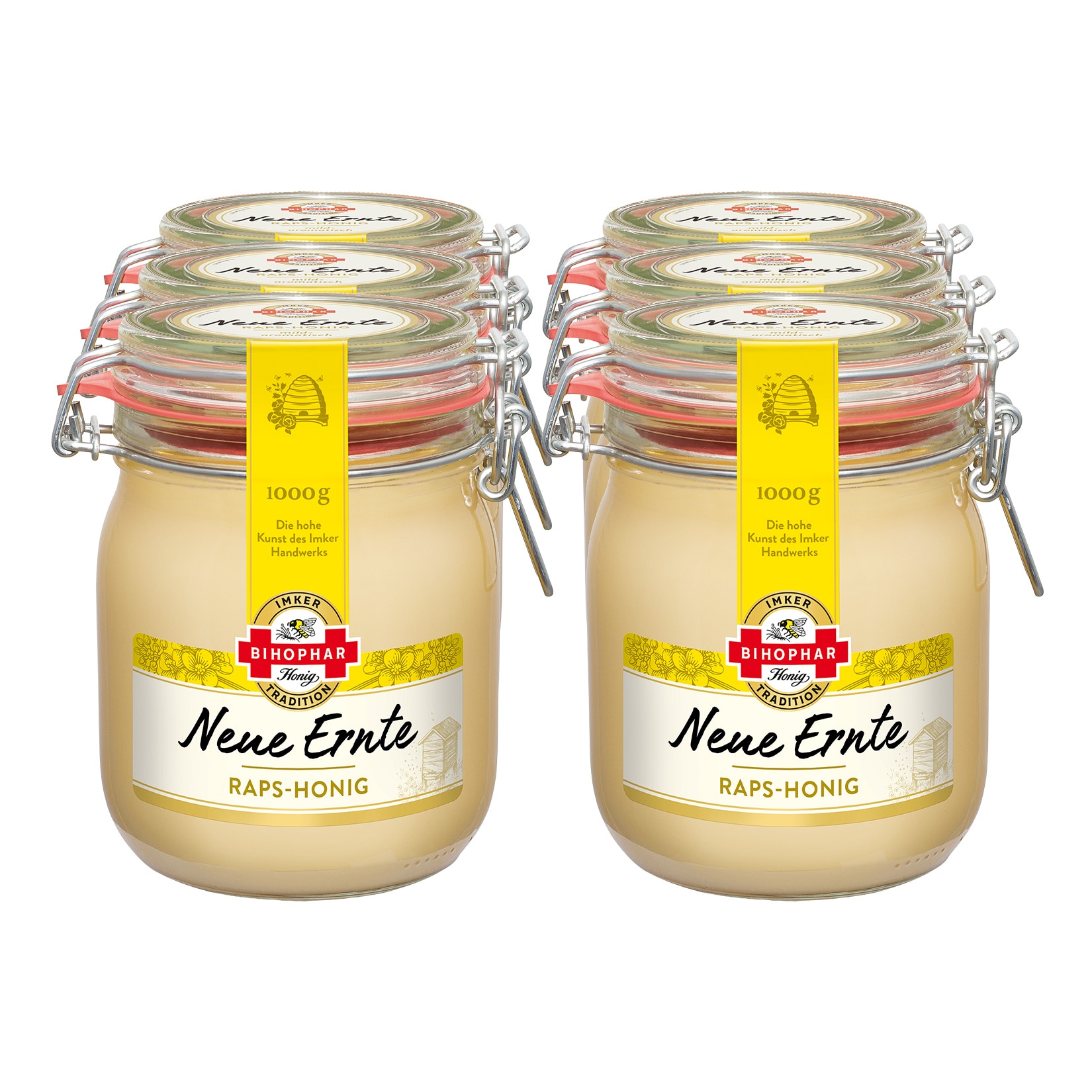 BIHOPHAR Raps-Honig 1 kg, 6 er Pack - Bild 1