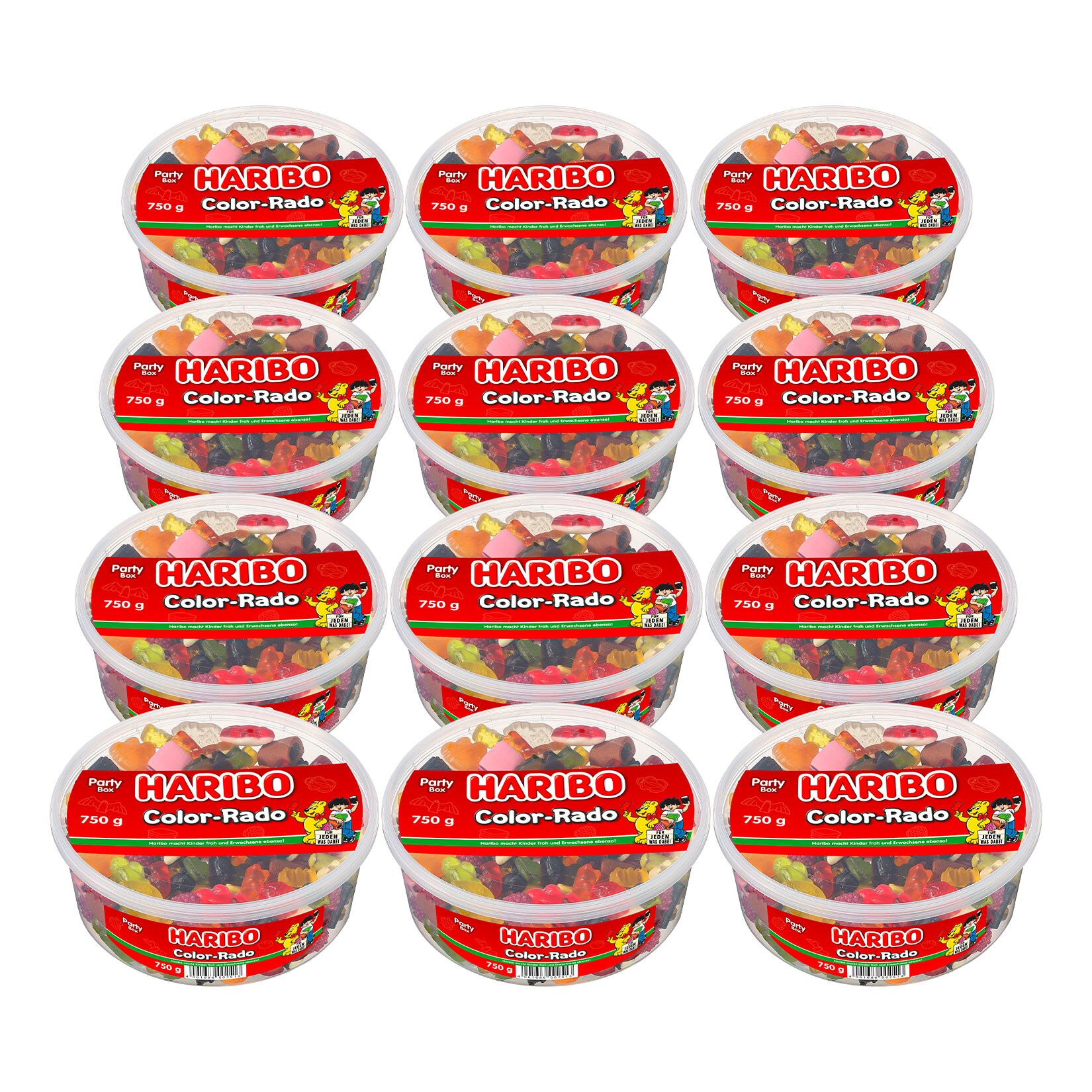 Haribo Color-Rado Party Box 750 g, 12er Pack | 04001686002520