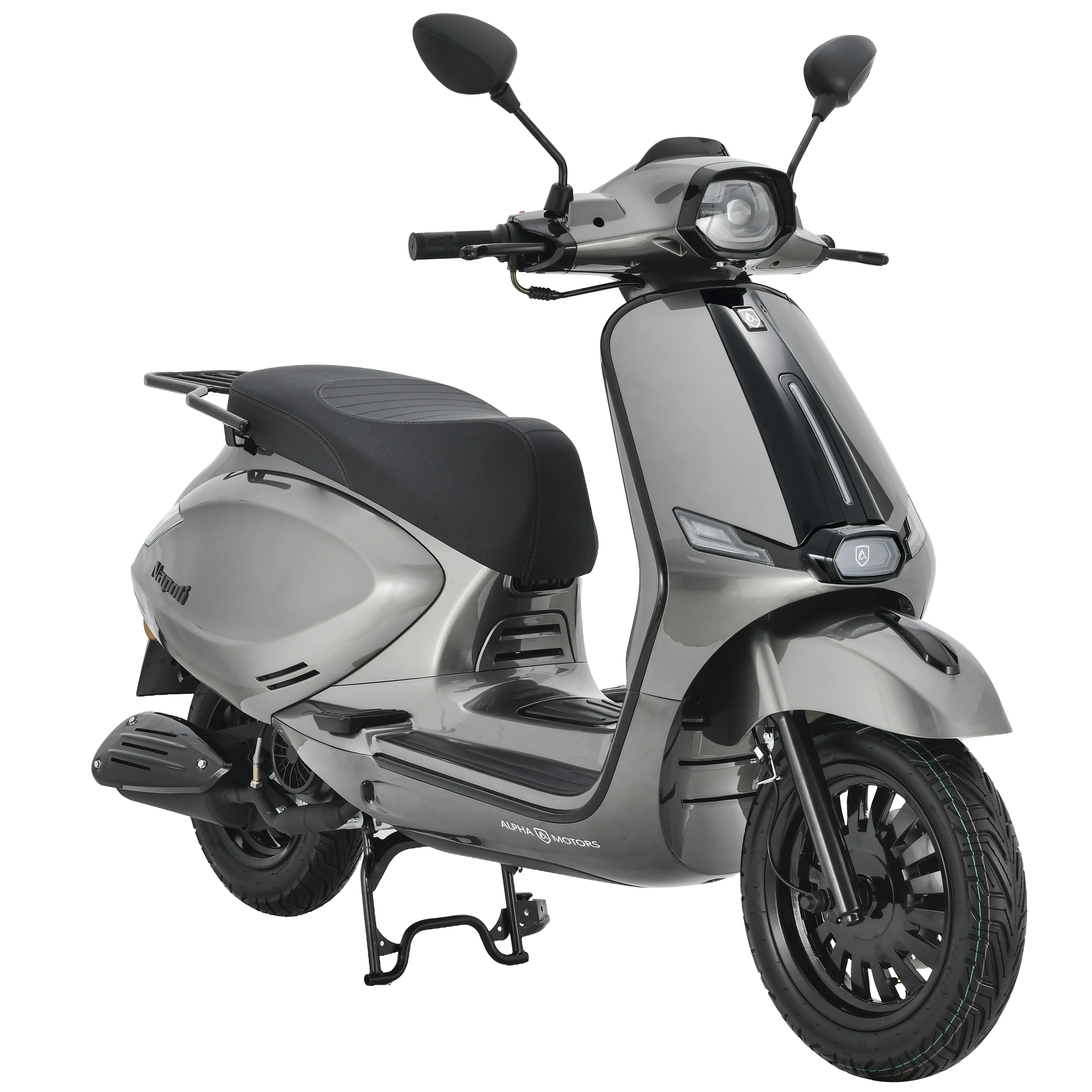 Alpha Motors Motorroller Napoli 125 ccm 85 km/h EURO 5+ silber-schwarz - Bild 1
