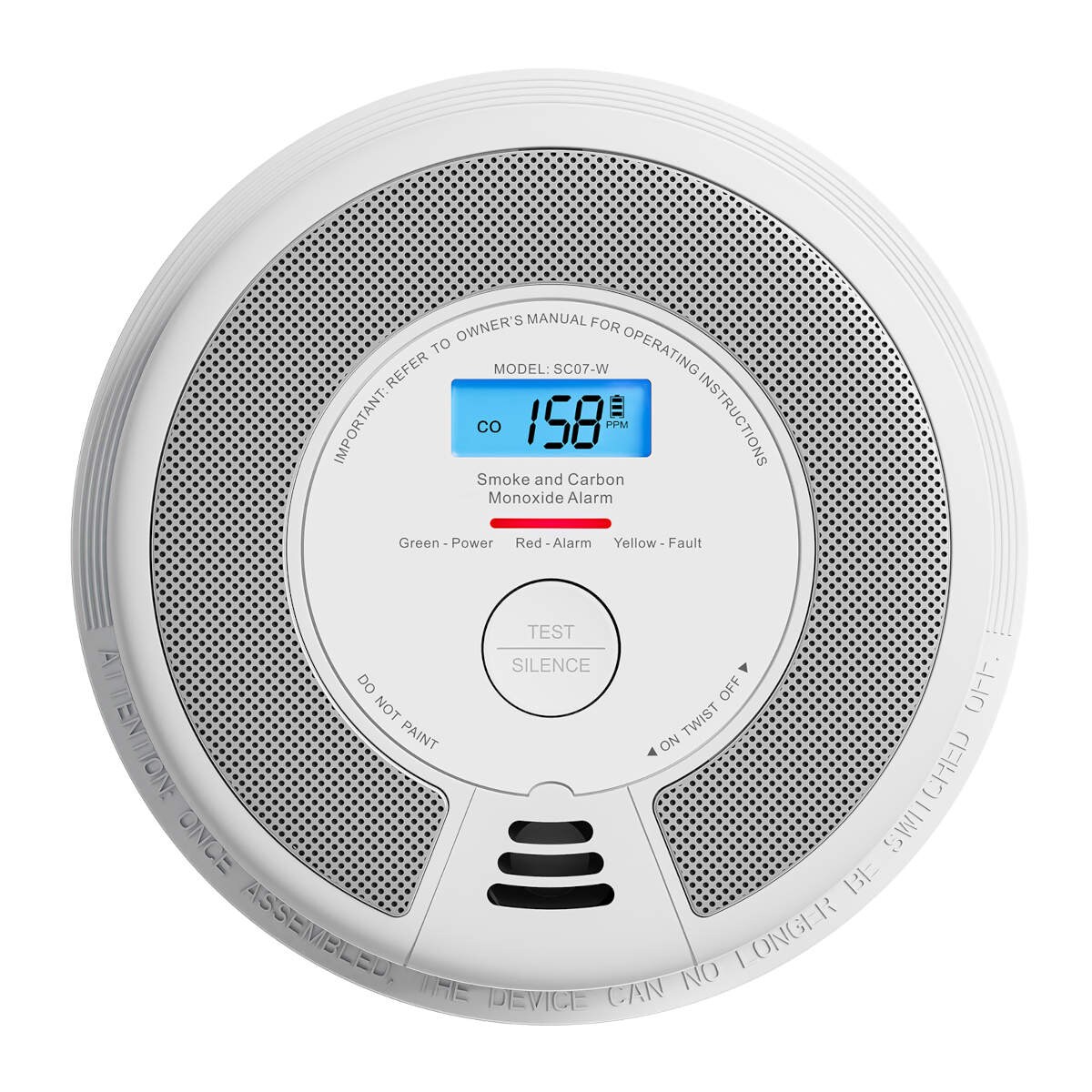 X-Sense SC07-W RF-vernetzter Rauch- und Kohlenmonoxid CO-Melder | 00810194780219