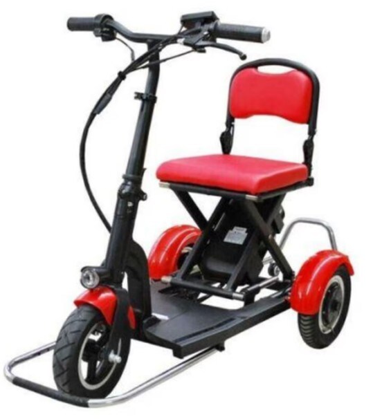 Elektro-Mobilitätshilfe MoBot Light rot - 3 Fahrstufen + Rückwärtsgang /klappbar