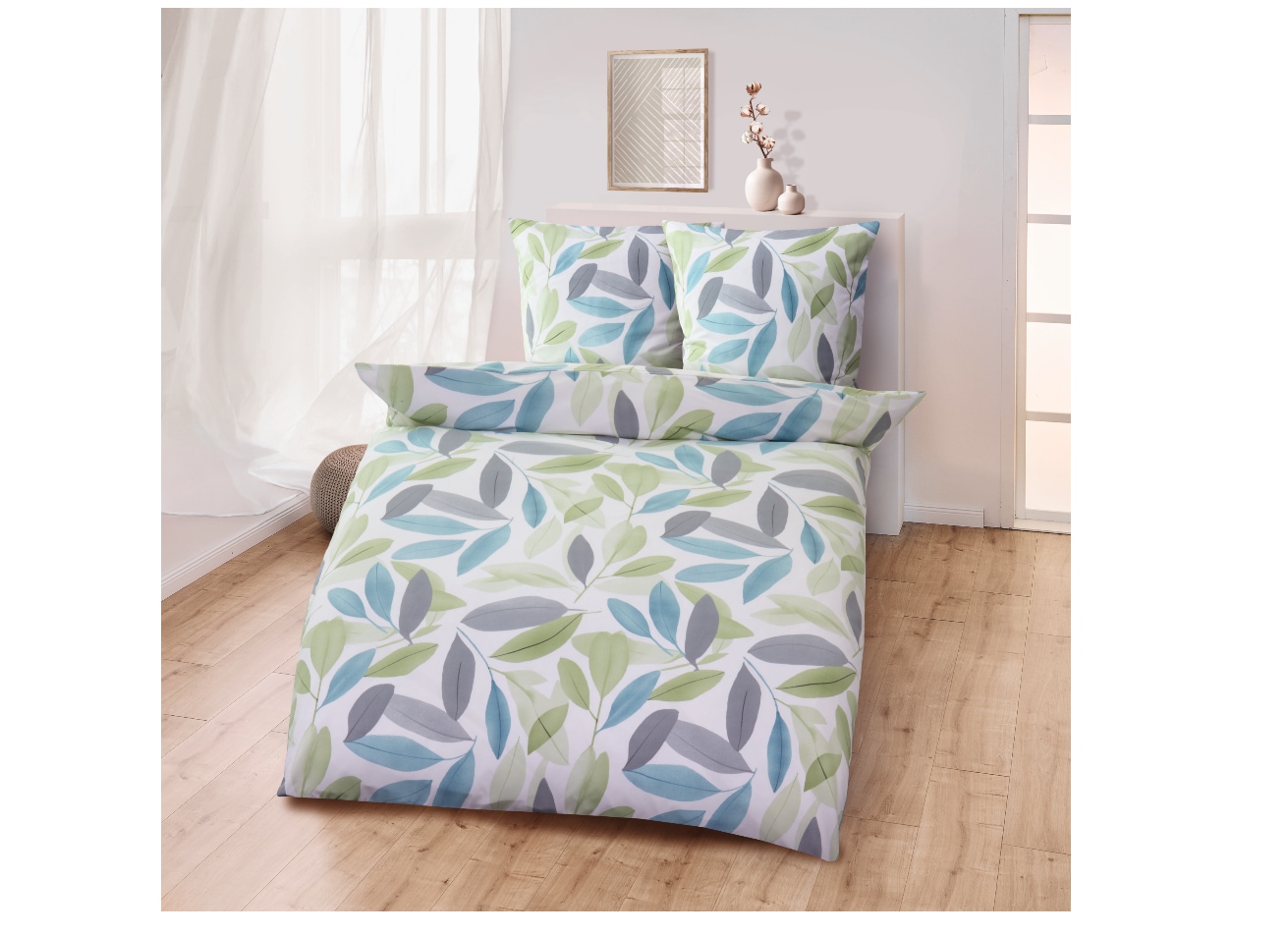 Mikrofaser Bettw&auml;sche &Uuml;G -Bl&auml;tter - Bild 1