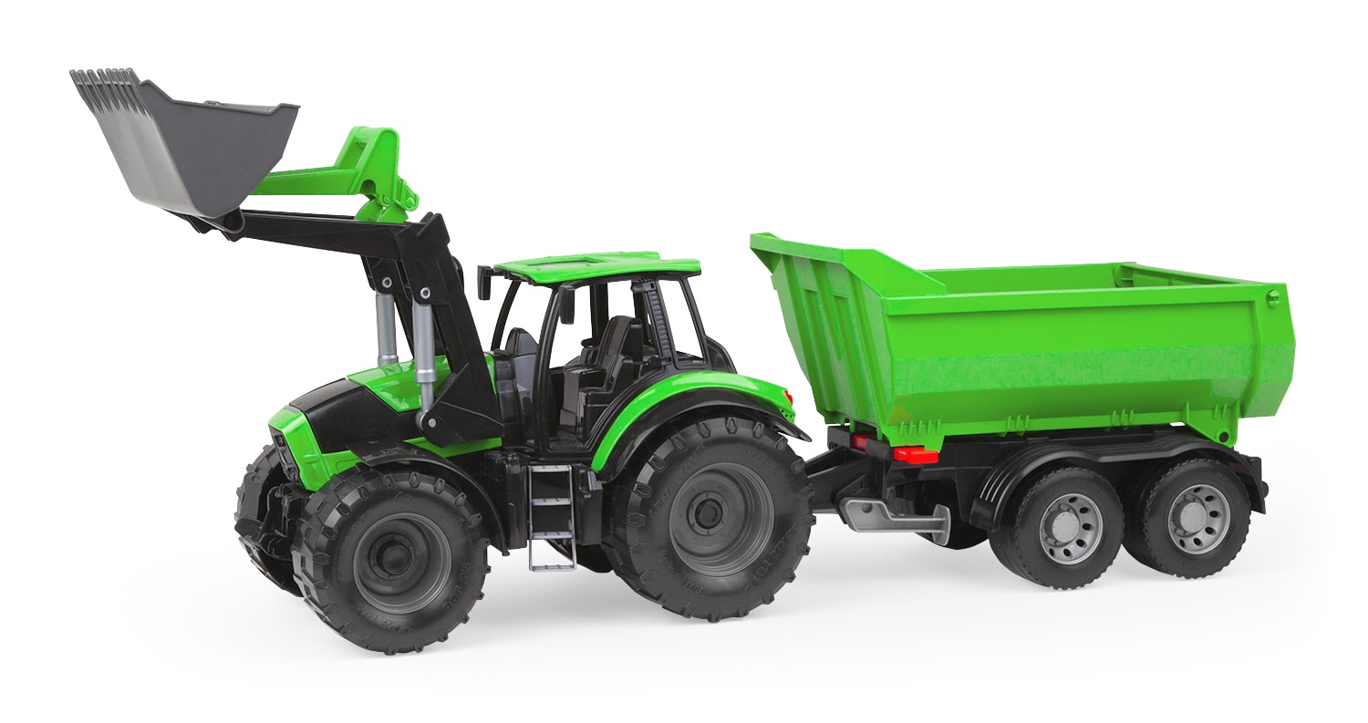 WORXX Traktor Deutz-Fahr Agrotron 7250 TTV mit Anh&auml;nger, Schaukarton - Bild 1