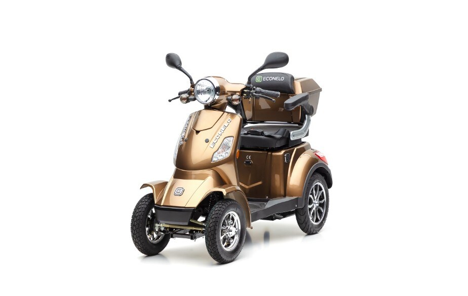 ECONELO E-Seniorenmobil J4000 L, Blei-Akku, 4-Rad, 1000 Watt, Braun