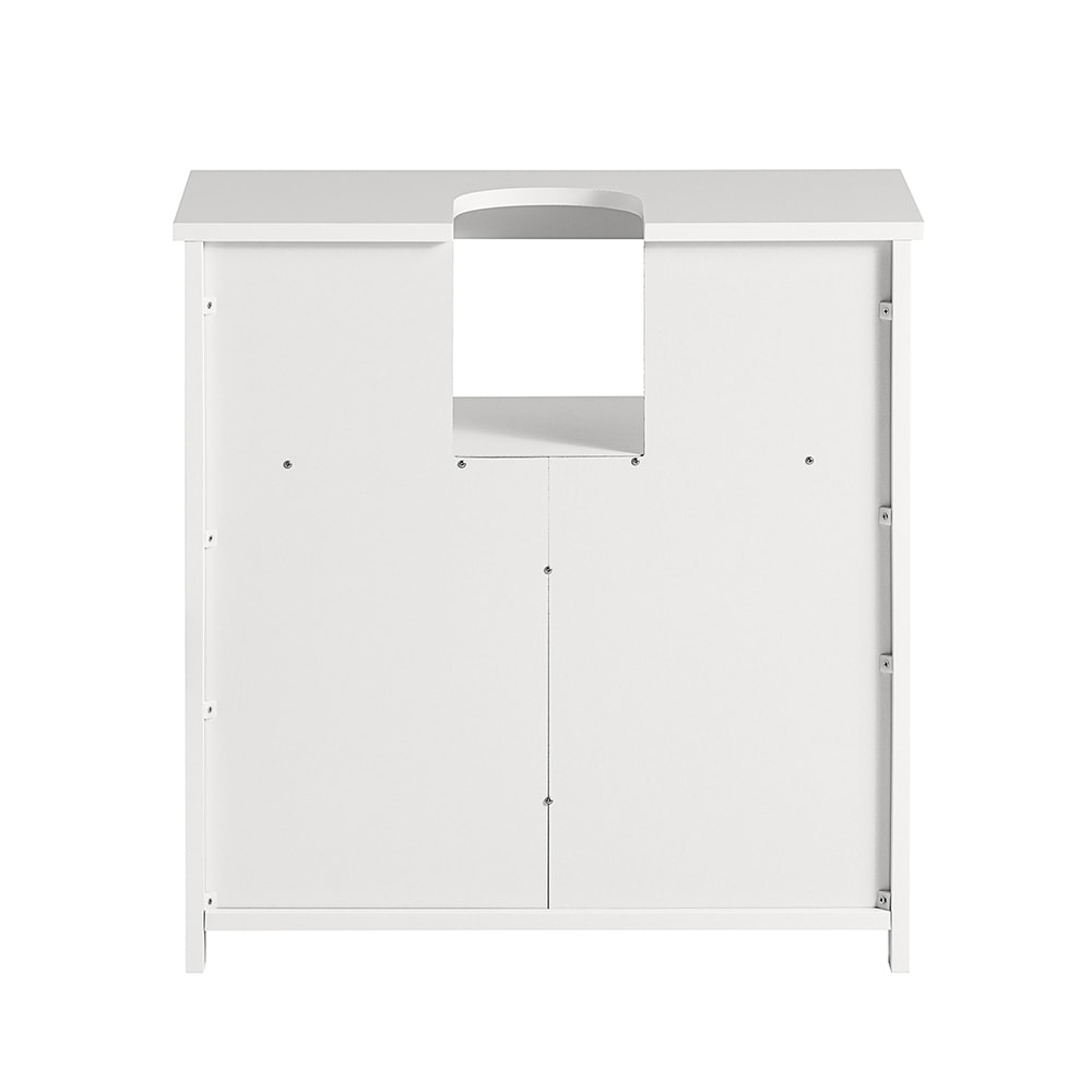 SoBuy Waschbeckenunterschrank mit 1 T&uuml;r Wei&szlig; 60x30x62cm Modern - Bild 1