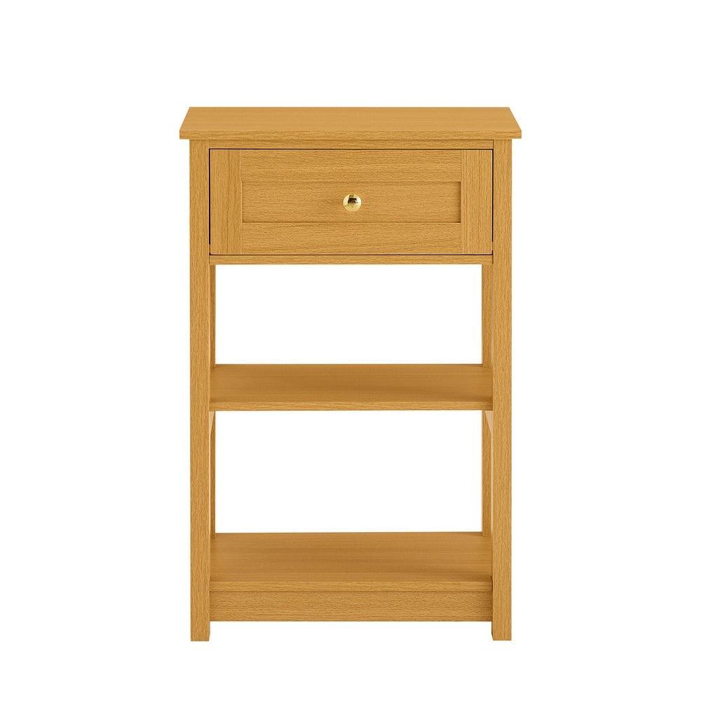 SoBuy Nachttisch mit 1 Schublade 45x30x68cm Nordisch 