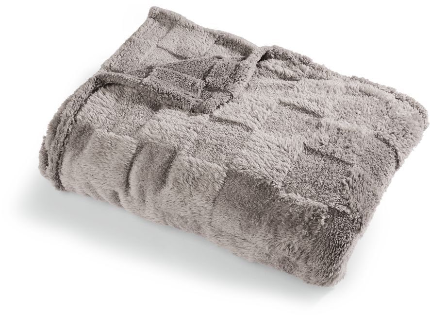 Dekor Wohndecke Hoch tief - Karo Anthrazit - Bild 1