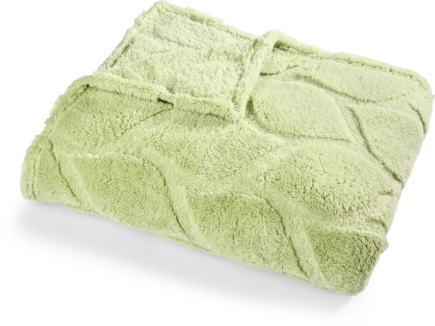 Dekor Wohndecke Hoch tief- Bl&auml;tter gr&uuml;n - Bild 1