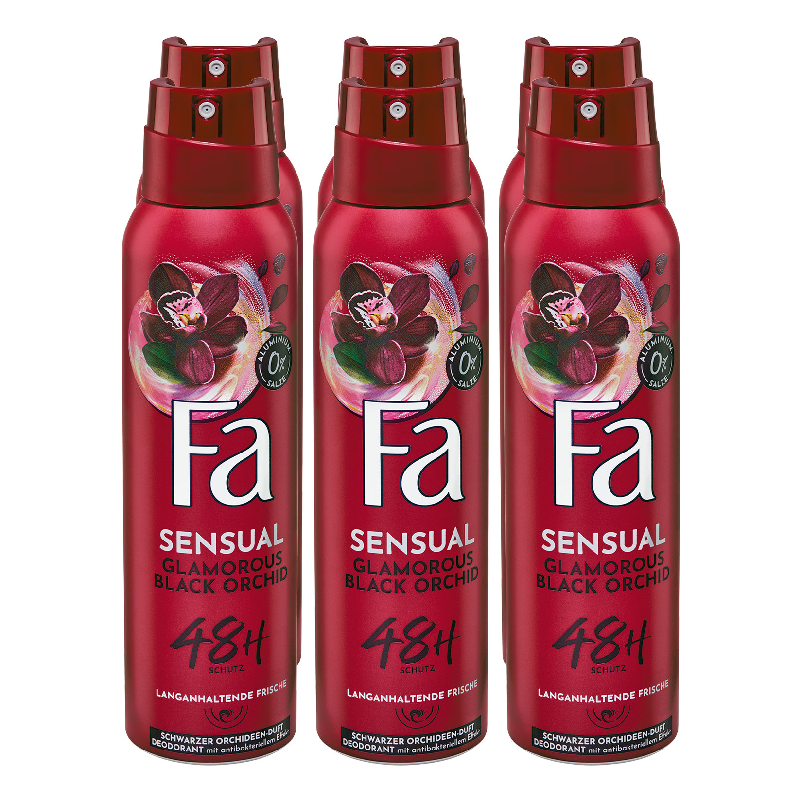FA Deospray Glamorous Black Orchid 150 ml, 6er Pack - Bild 1