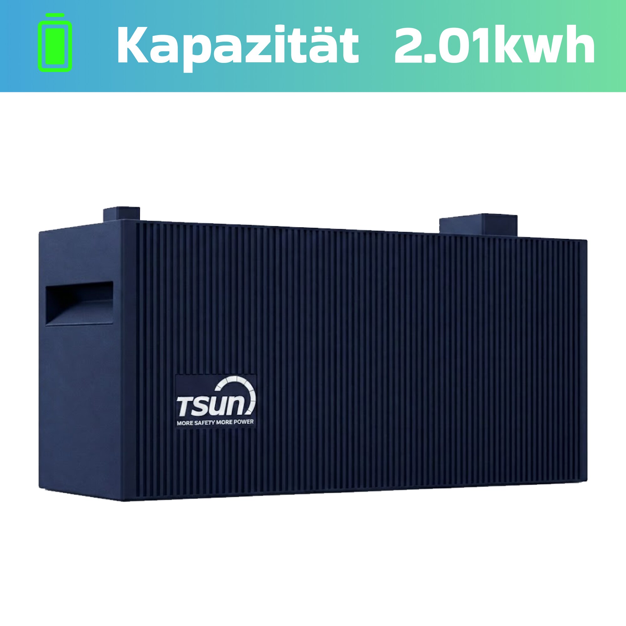 TSUN SOLARCAN Erweiterungsspeicher TSOL-DB2000Lite 2&nbsp;kWh Solarspeicher LiFePO4, IP65, 2400&nbsp;W PV Eingang, DC-gekuppelte Batterie f&uuml;r Balkon, Dach & Haus, Solarakku - Bild 1