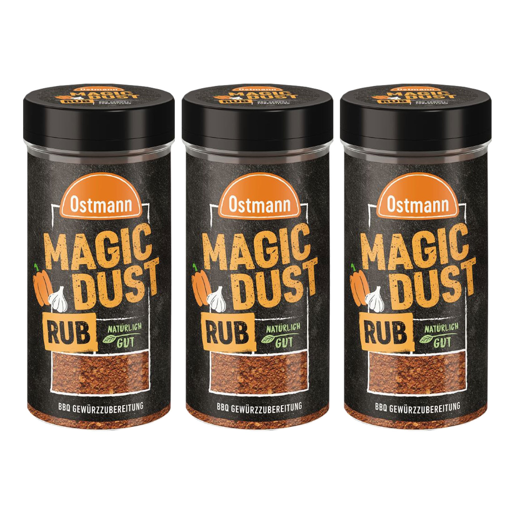 Ostmann Magic Dust BBQ Gew&uuml;rzzubereitung 140 g, 3er Pack - Bild 1
