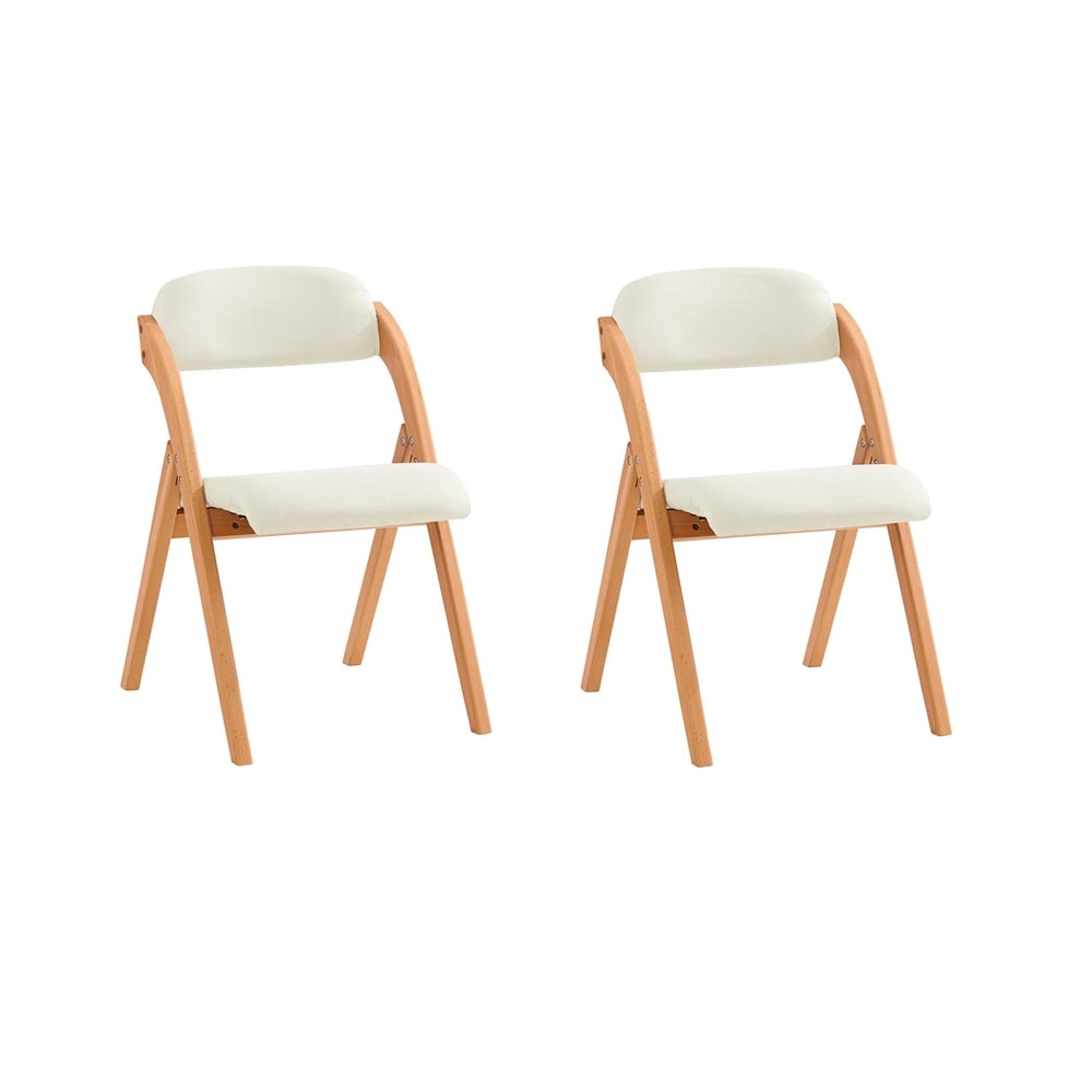 SoBuy 2 Klappst&uuml;hle im 2er-Set Wei&szlig; 41,5x47,5x77cm Nordisch - Bild 1
