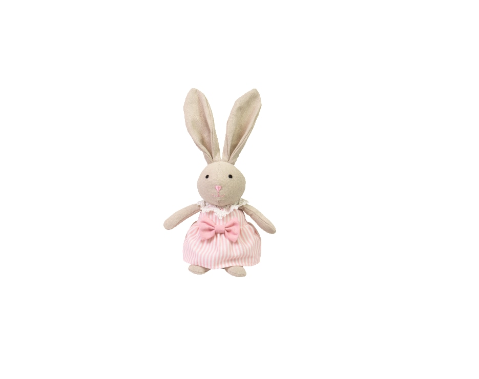 Dekor Osterhase sitzend Hasen, rosa - Bild 1