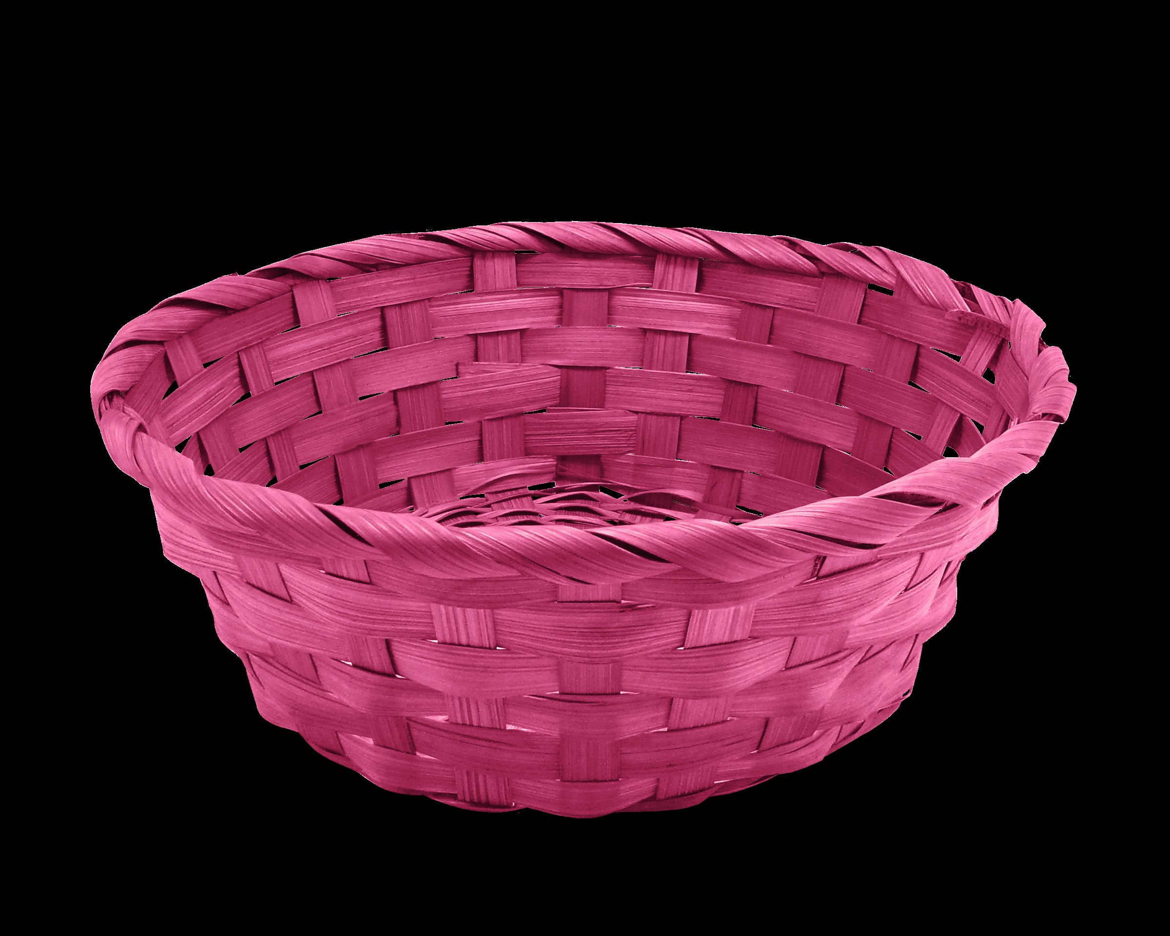 Osterkorb geflochten pink - Bild 1