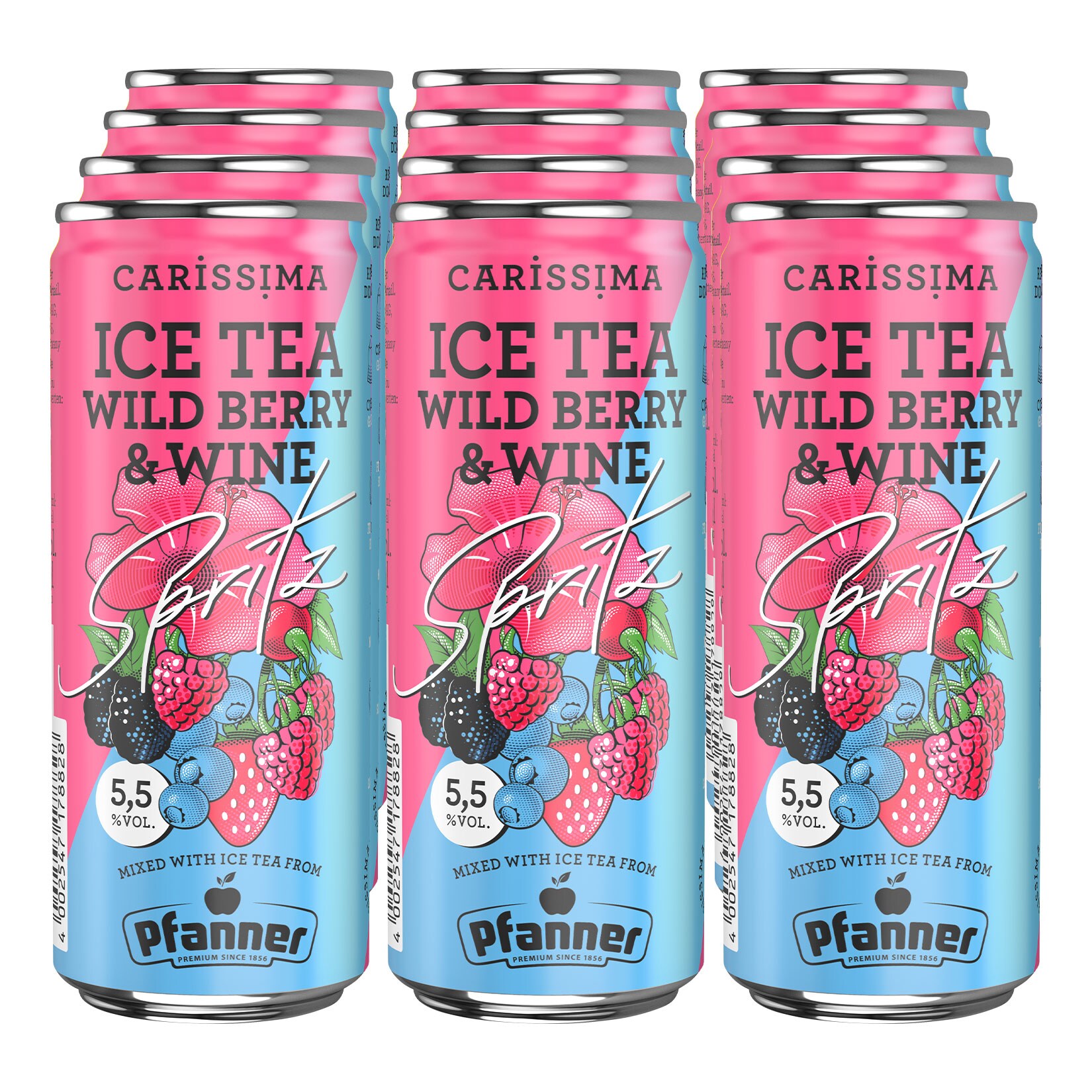 Carissima Ice Tea Wild Berry & Wine Spritz 5,5 % vol 0,25 Liter, 12er Pack | 04002547180135