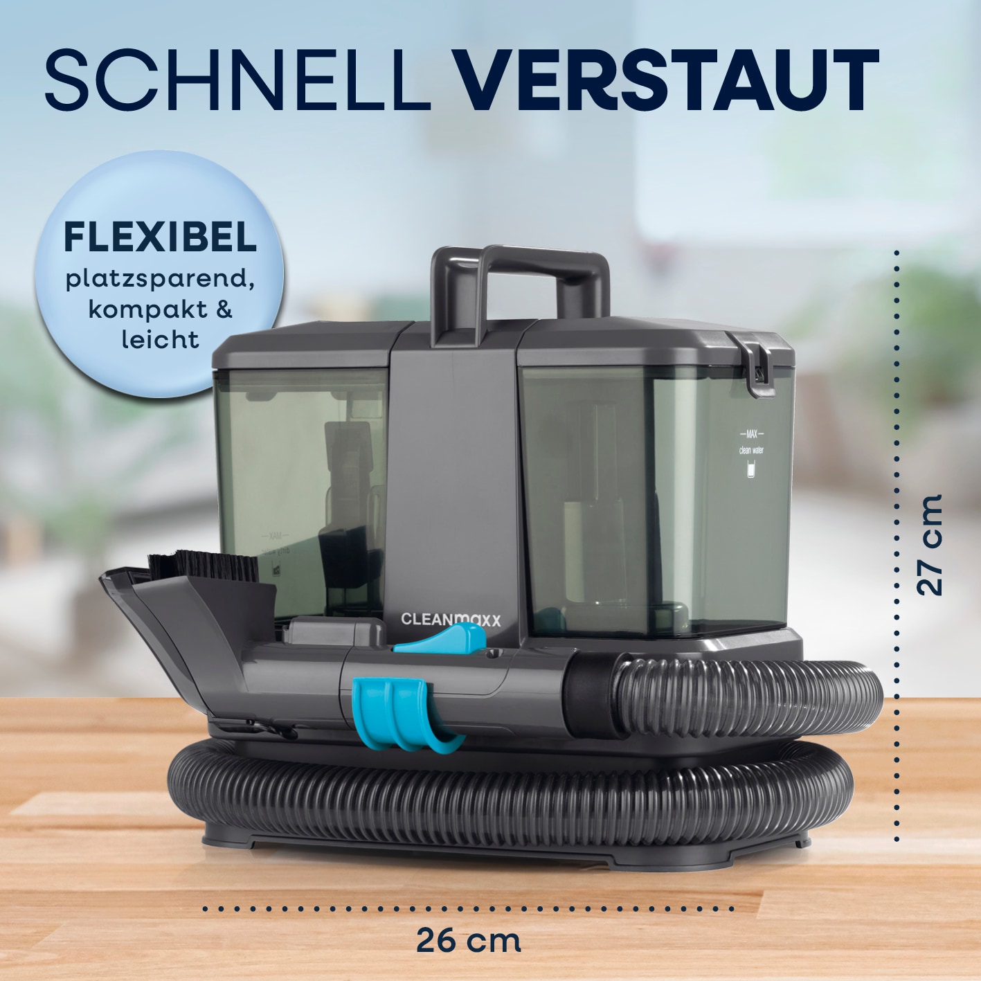 CLEANmaxx Polster- & Teppichreiniger Kompakt 330W online kaufen bei Netto