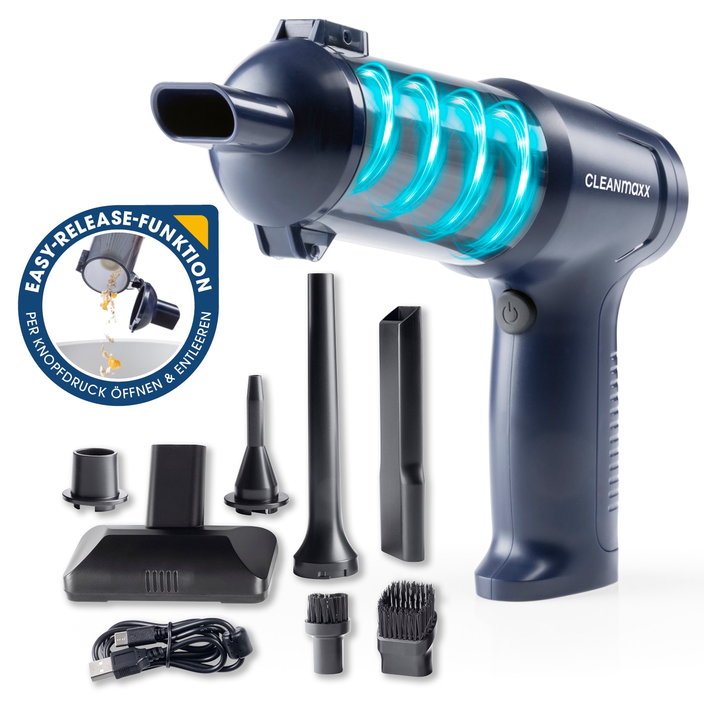 CLEANmaxx Akku-Handstaubsauger Set 9-tlg. 7,4V - Bild 1