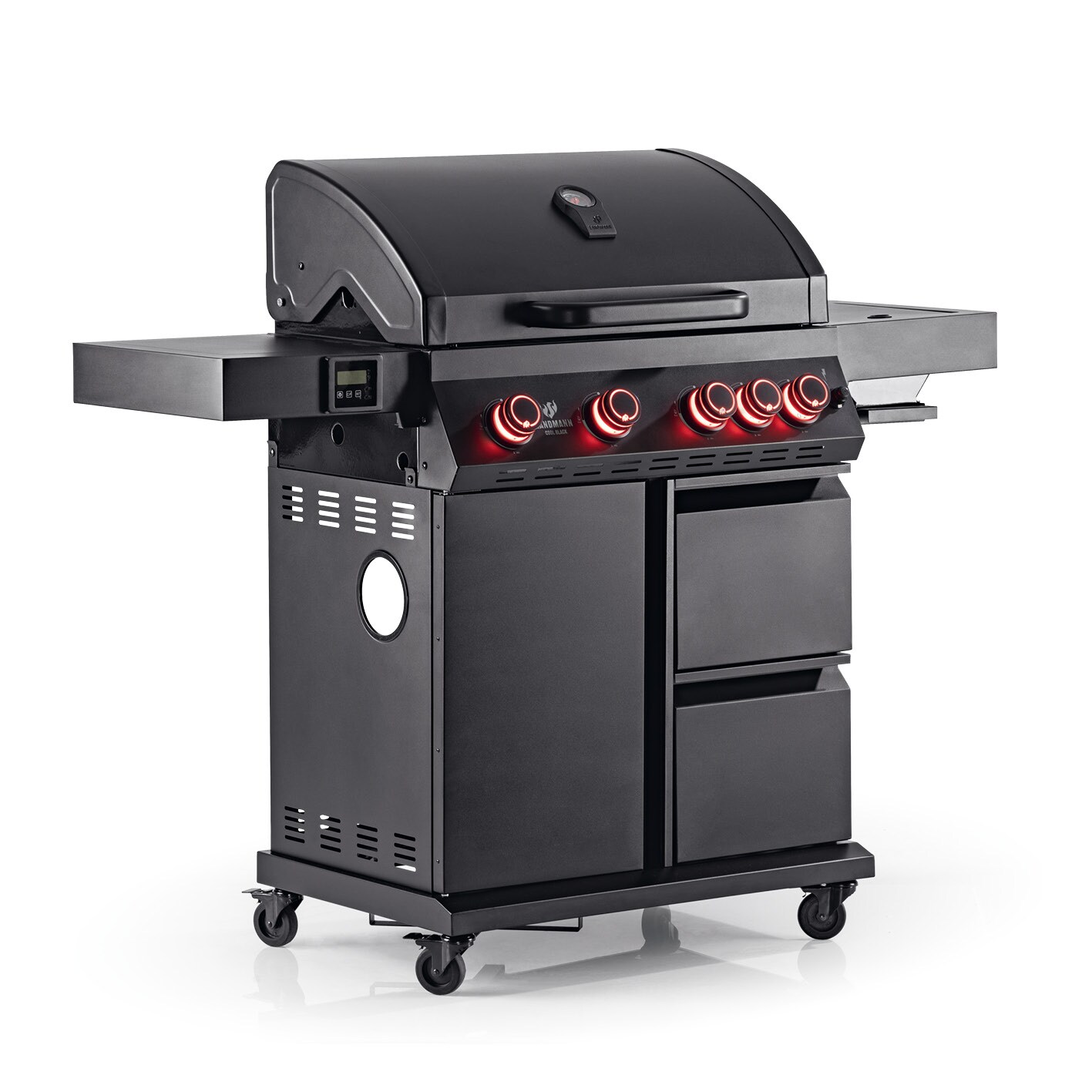 LANDMANN Gasgrill COOL BLACK 4.1 maxX DE 150,5cm schwarz | 04067526008435