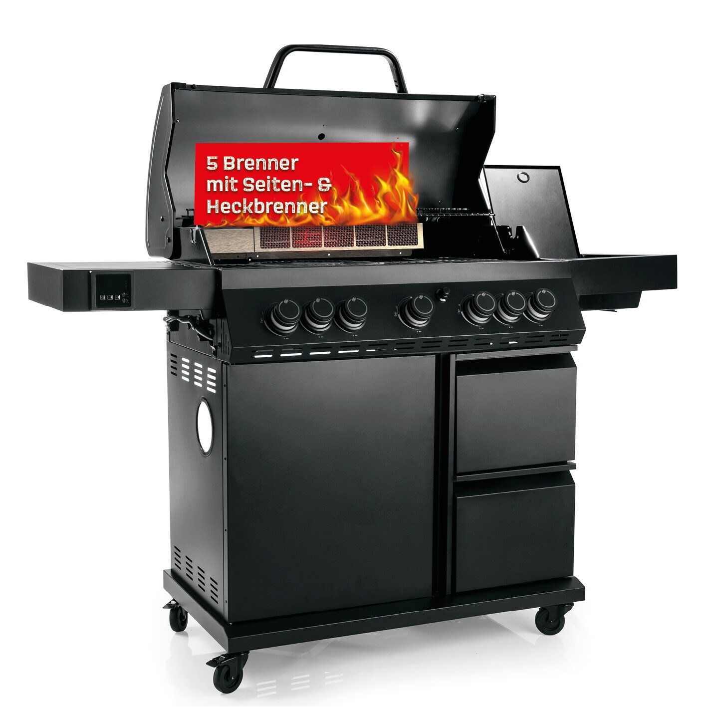 LANDMANN Gasgrill 159,5cm schwarz COOL BLACK 5.2