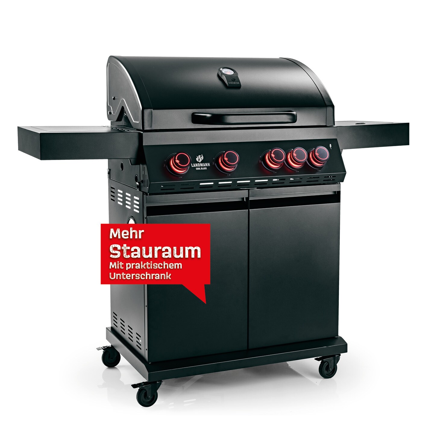 LANDMANN Gasgrill 150,5cm schwarz COOL BLACK 4.1 - Bild 1