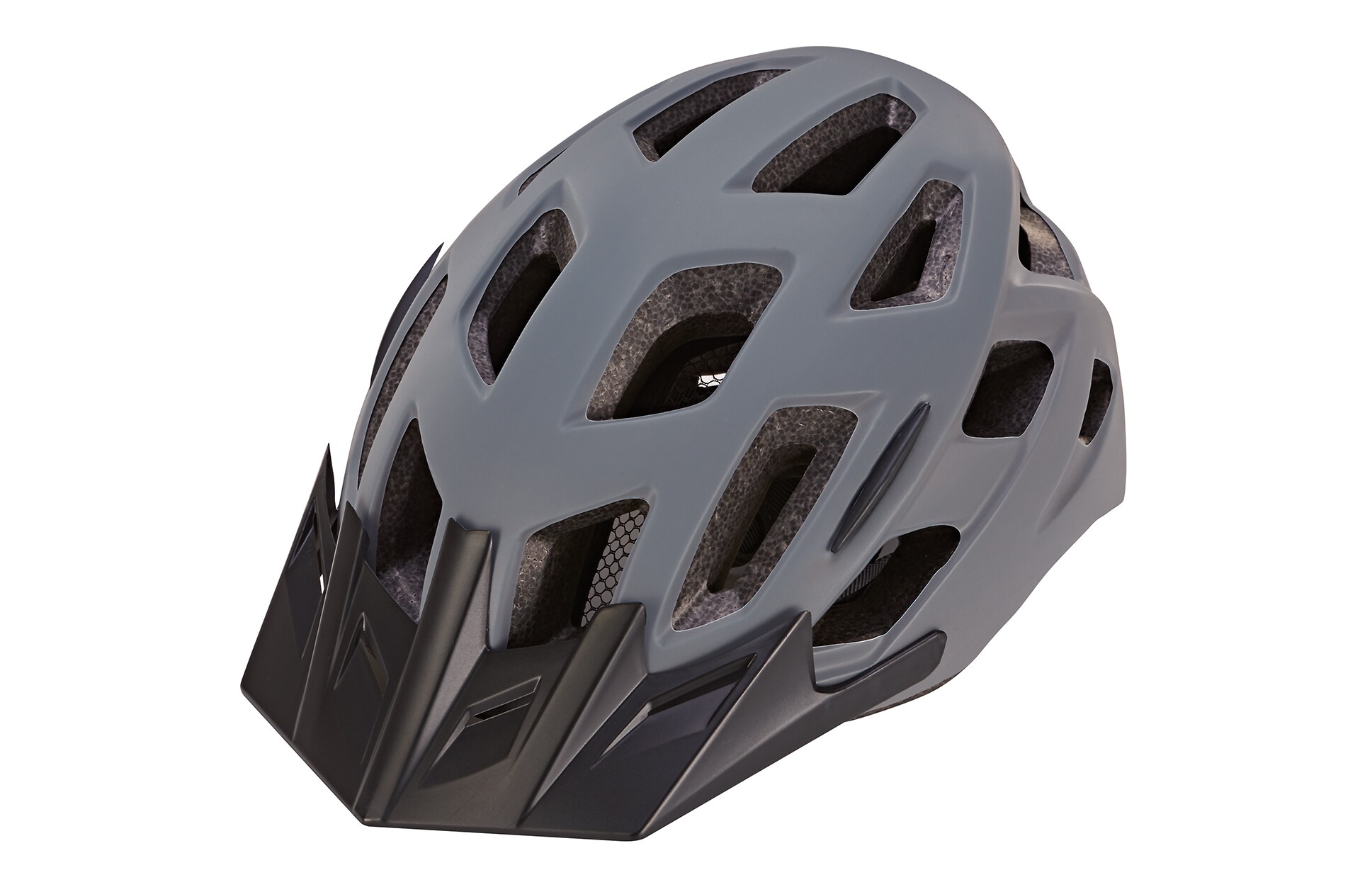 Fahrradhelm, sto&szlig;feste Hartschaum-Innenschale,
mit LED-Licht und Reflektionsstreifen, Gr&ouml;&szlig;e: 55-58 cm, Farbe: grau - Bild 1