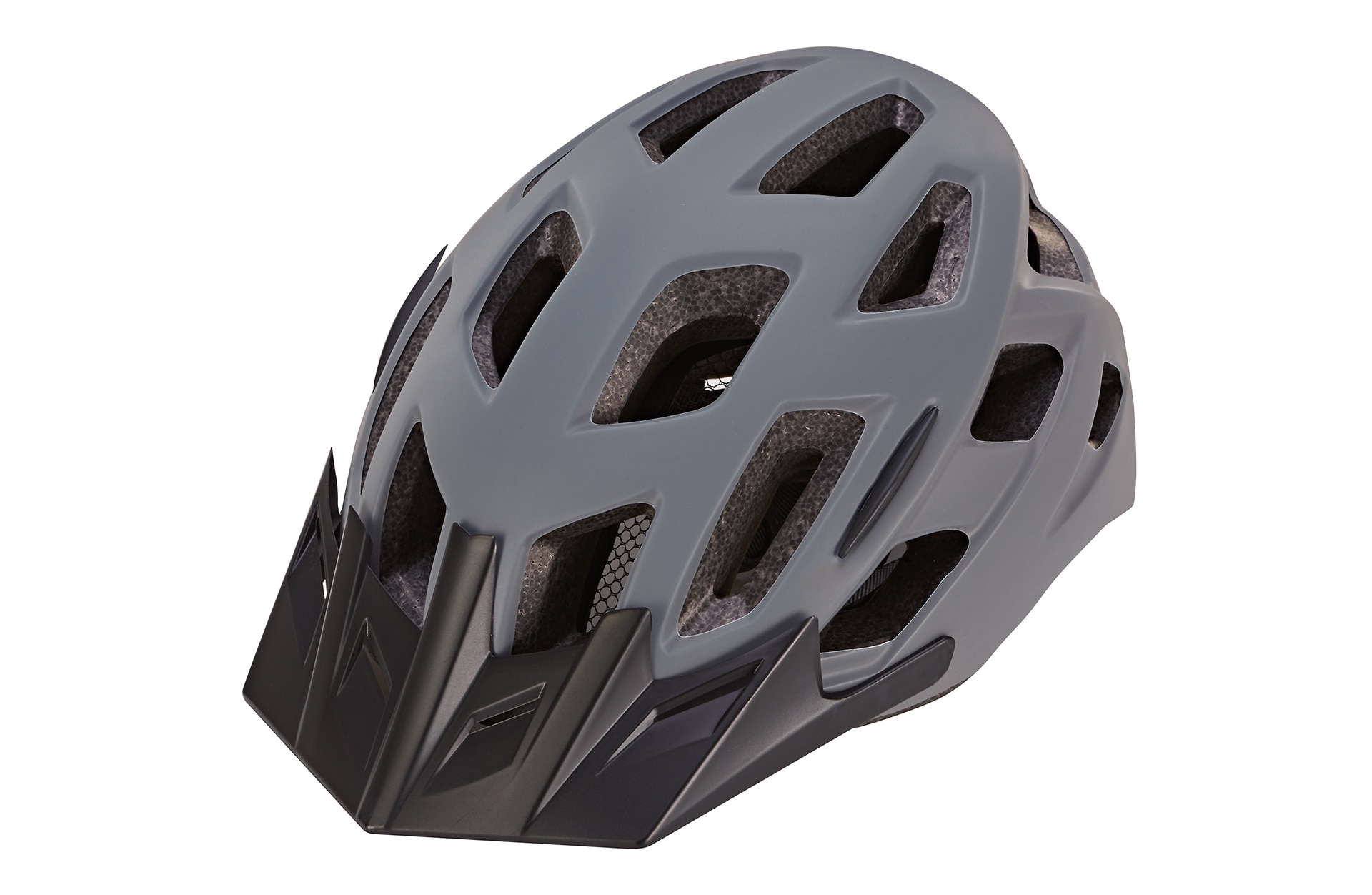 Fahrradhelm, sto&szlig;feste Hartschaum-Innenschale,
mit LED-Licht und Reflektionsstreifen, Gr&ouml;&szlig;e: 58-61 cm, Farbe: grau - Bild 1