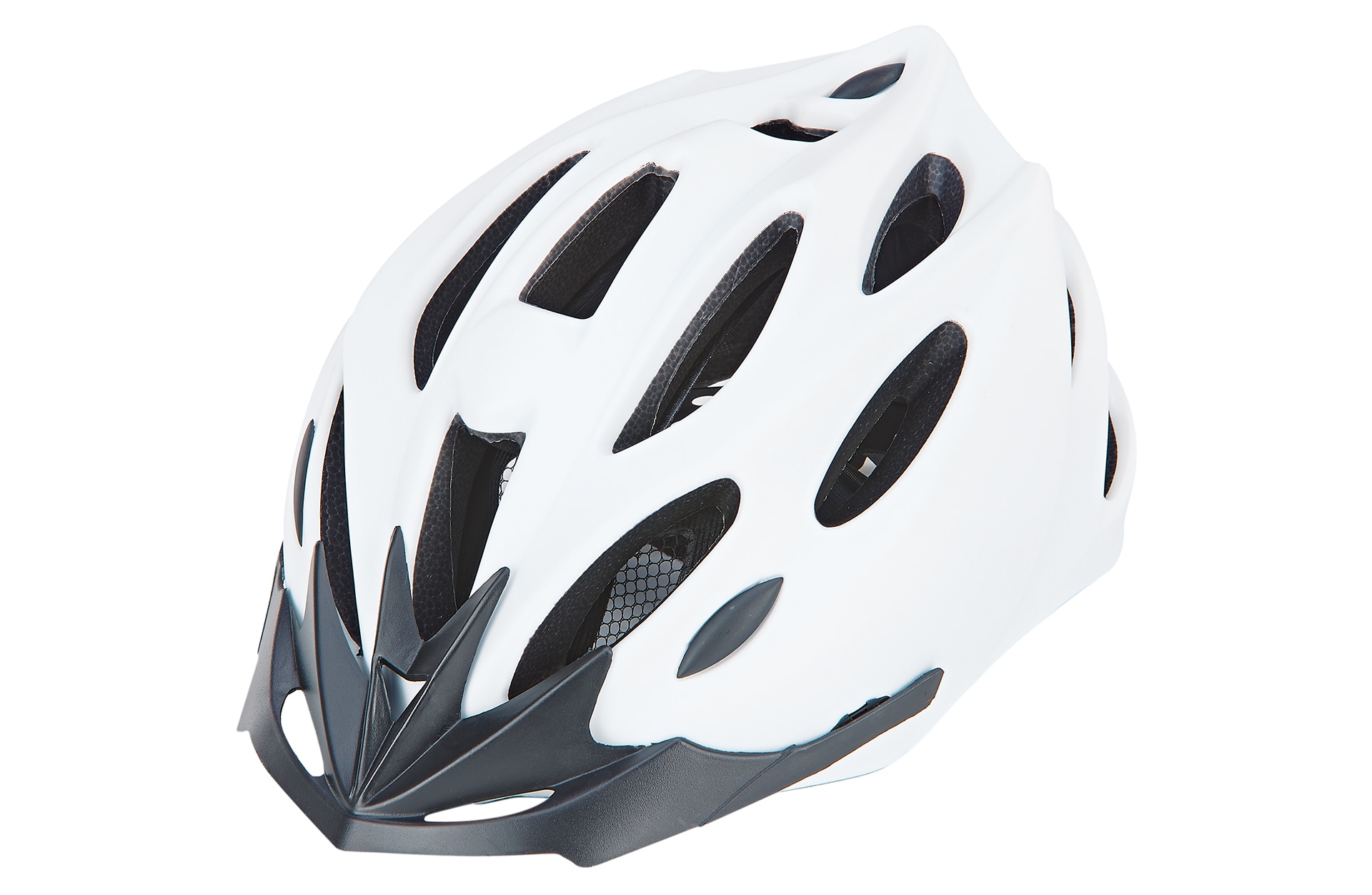 Erwachsenen-Fahrradhelm, Inmold, Gr&ouml;&szlig;e: 58-61 cm, 240 g, Farbe: wei&szlig; mit Reflexstreifen - Bild 1