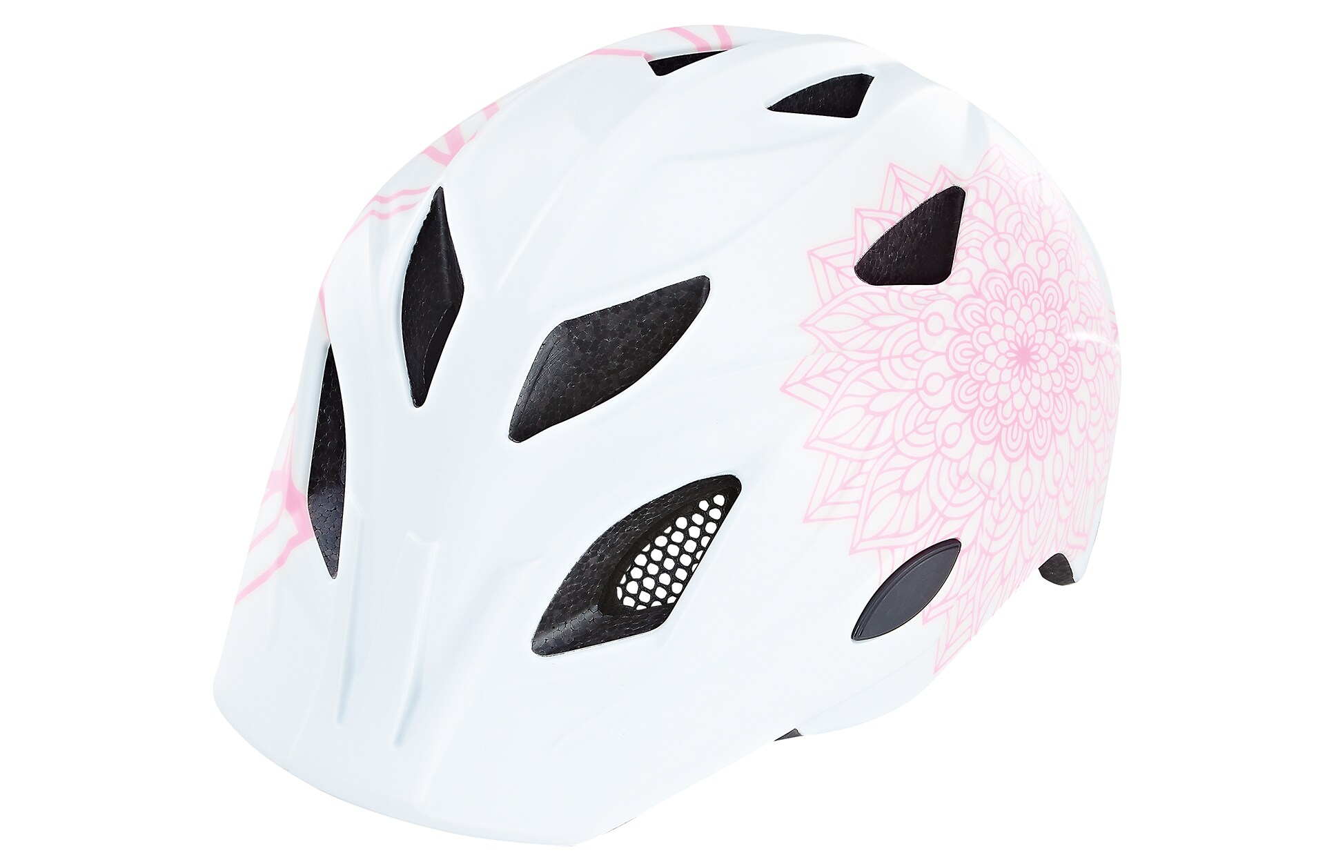 Kinder-Fahrradhelm, Inmold Technologie, 
mit LED-Licht und Reflektionsstreifen, Gr&ouml;&szlig;e: 52-56 cm, Farbe: wei&szlig; - Bild 1