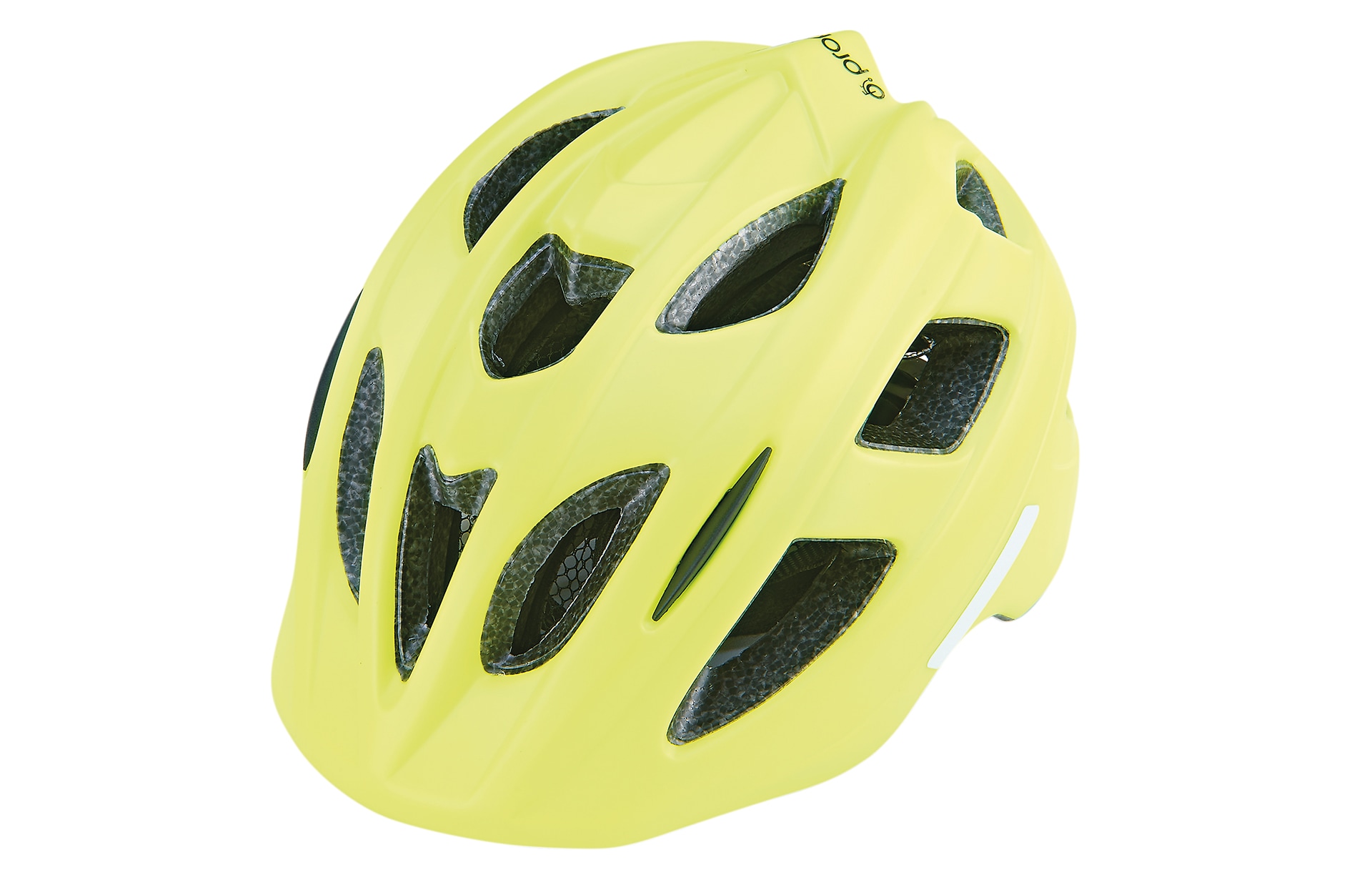 Kinder-Fahrradhelm, Inmold Technologie, 
mit LED-Licht, reflektierenden Gurb&auml;ndern und 5 Reflektionsstreifen, Gr&ouml;&szlig;e: 48-53 cm, Farbe: neongelb - Bild 1