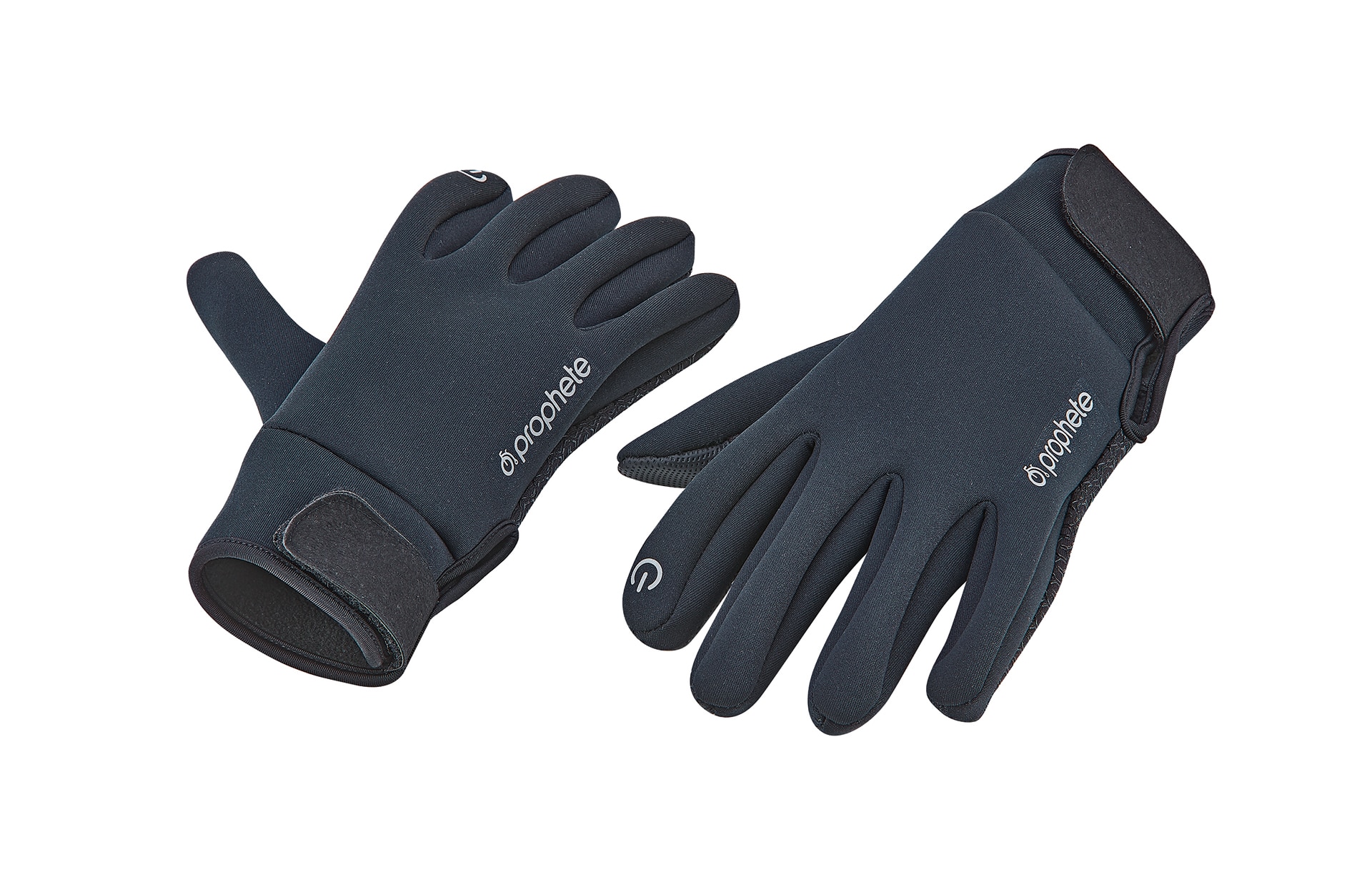 Winter Fahrradhandschuhe, wasserabweisendes und winddichtes Material, Relfektionselemente, Fleecef&uuml;tterung, Gr&ouml;&szlig;e: S/M, Farbe: schwarz - Bild 1