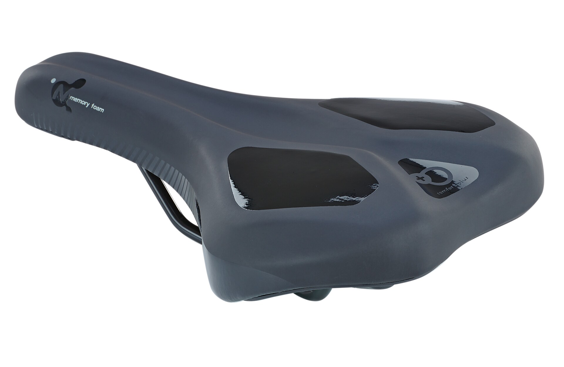 Trekking-Sattel, mit Memory Foam, mit Fixierungsskala, Farbe: schwarz - Bild 1