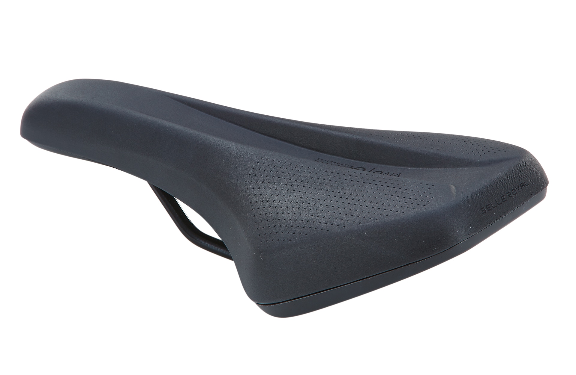 Mountainbike-Sattel, mit Fixierungsskala, Farbe: schwarz - Bild 1