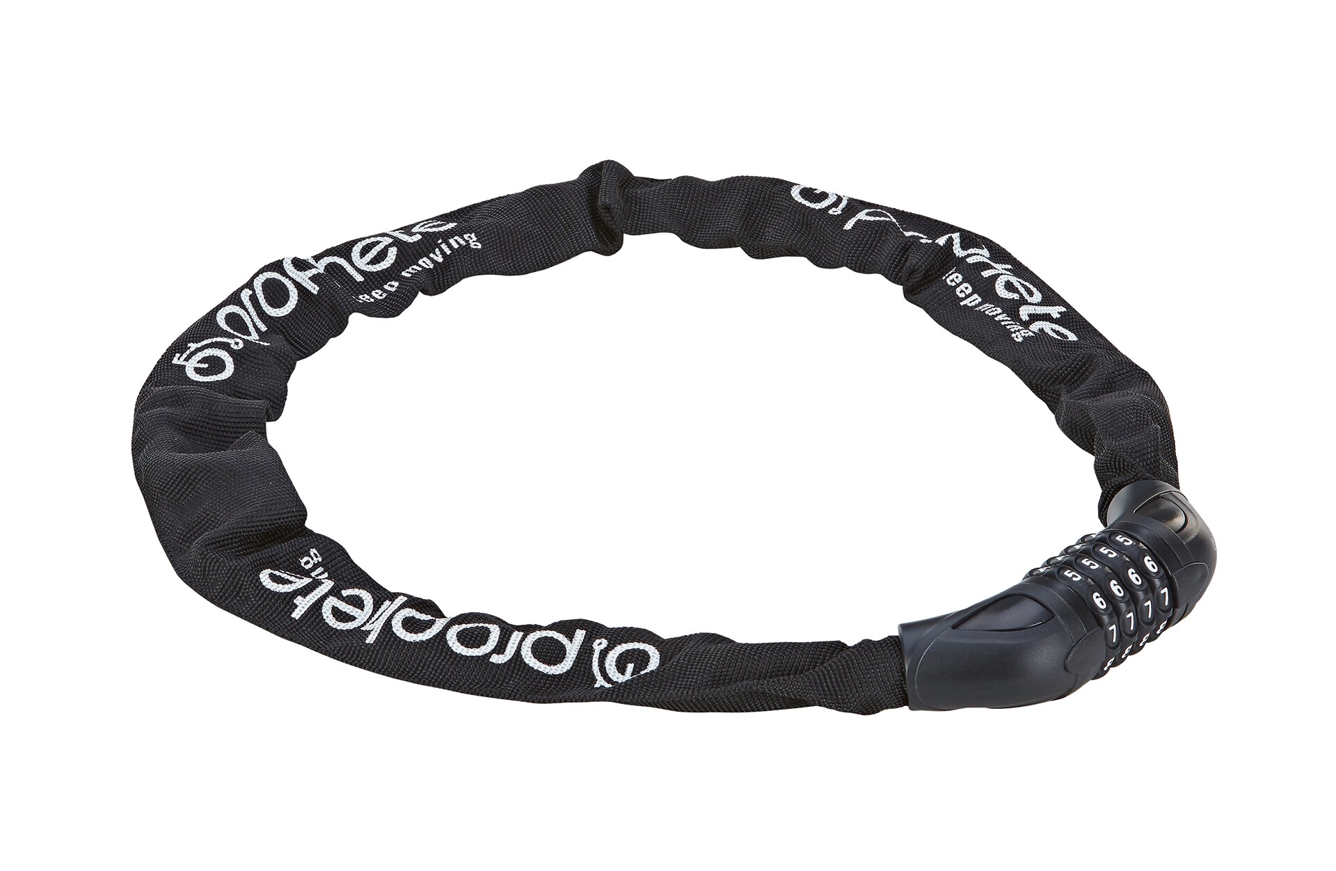 Zahlen-Kettenschloss, 4-Zahlen-Kombination, frei kodierbar, L&auml;nge: 90 cm - Bild 1