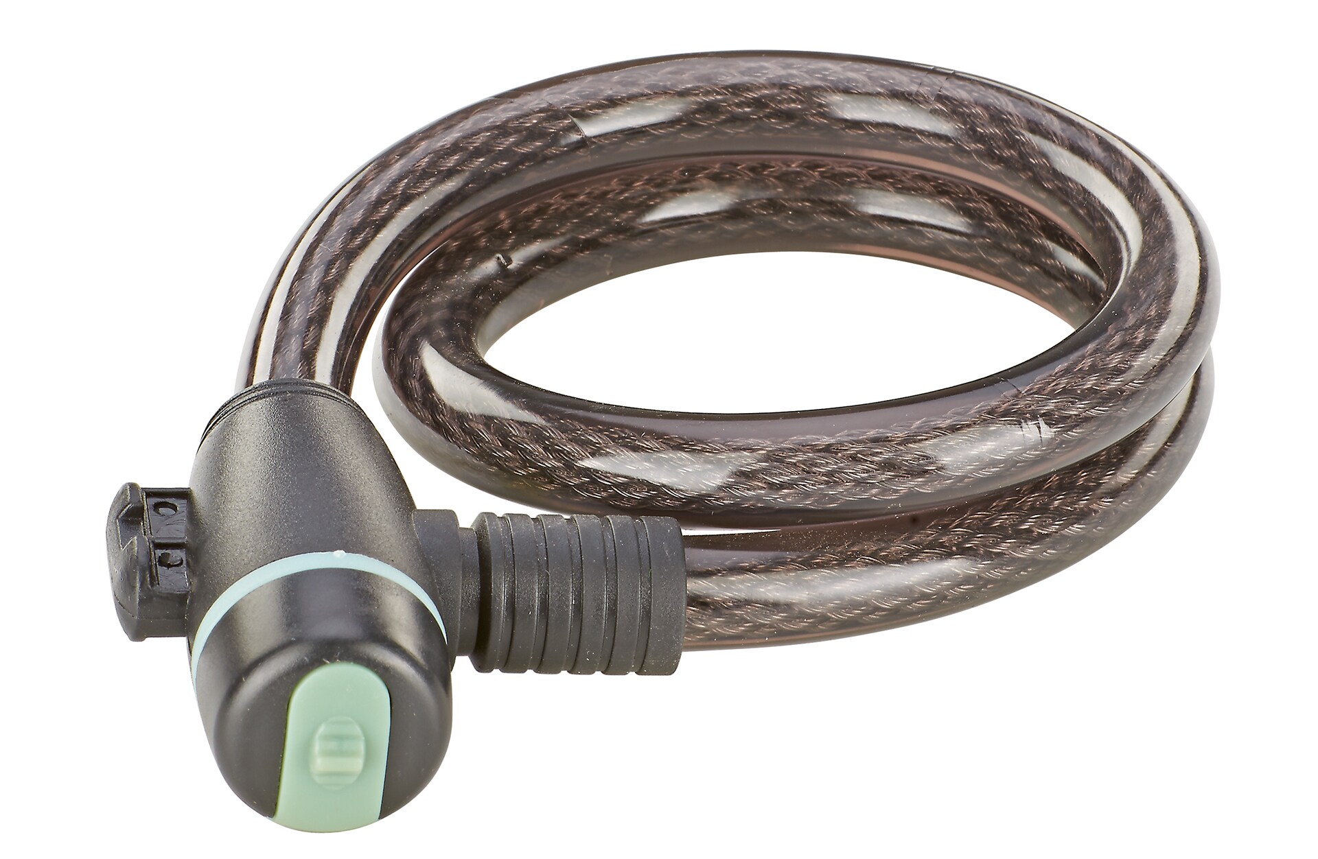 Kabelschloss, inkl. 2 Schl&uuml;ssel (1x mit LED), inkl. Rahmenhalterung, Staubschutzkappe, L&auml;nge: 65 cm - Bild 1