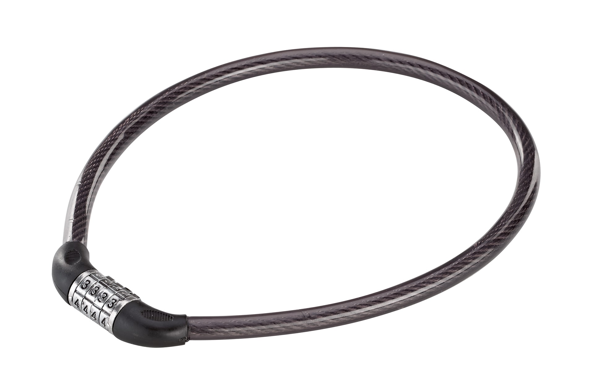 Zahlen-Kabelschloss, 4-Zahlen-Kombination, 
L&auml;nge: 55 cm - Bild 1