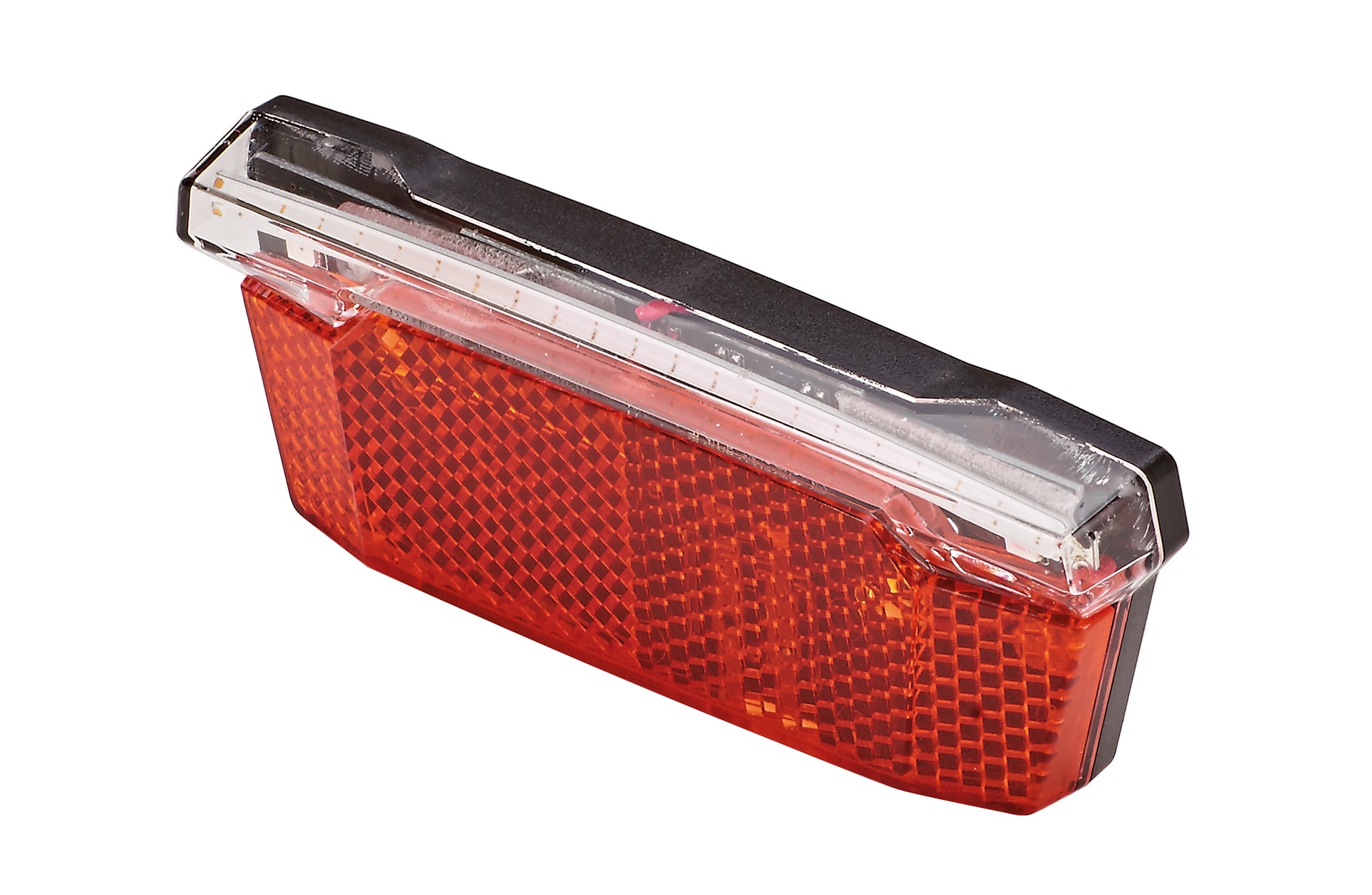 LED-R&uuml;cklicht mit Bremslichtfunktion, f&uuml;r E-Bikes (6-48 V), mit COB-LED Technologie, mit Z-Reflektor, Montageweite: 50-80 mm - Bild 1