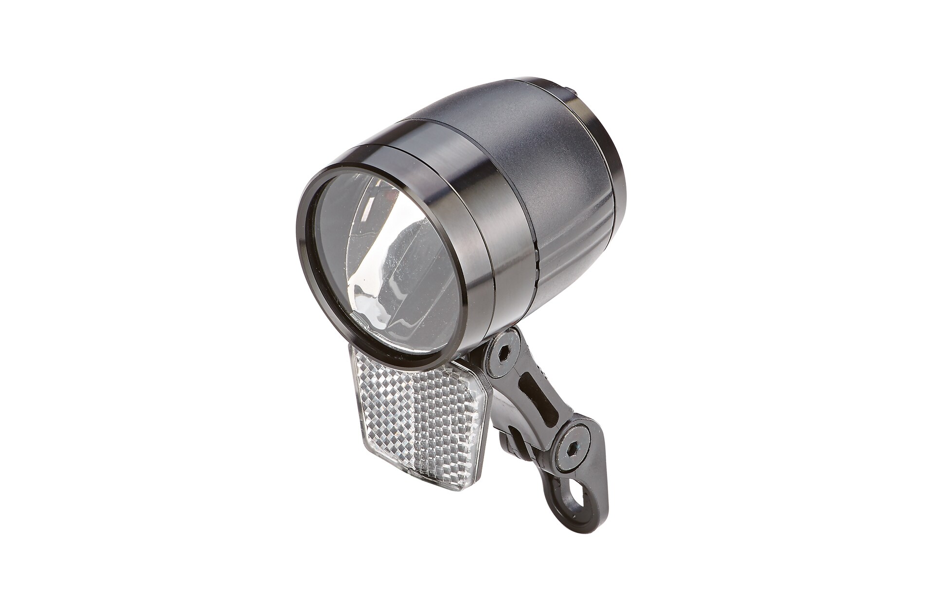 LED-Scheinwerfer 100 Lux, f&uuml;r E-Bikes und Nabendynamo, abnehmbarer Reflektor - Bild 1