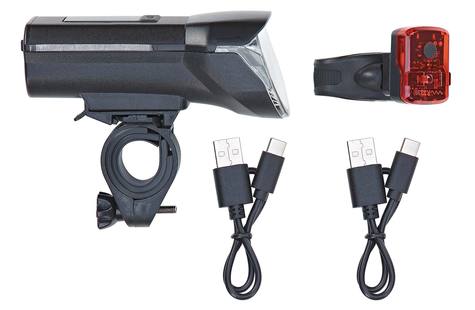 LED Akku-Beleuchtungs-Set 100/50/25 Lux, mit Li-Ionen Akku, aufladbar per USB-C, 220° seitliche Sichtbarkeit