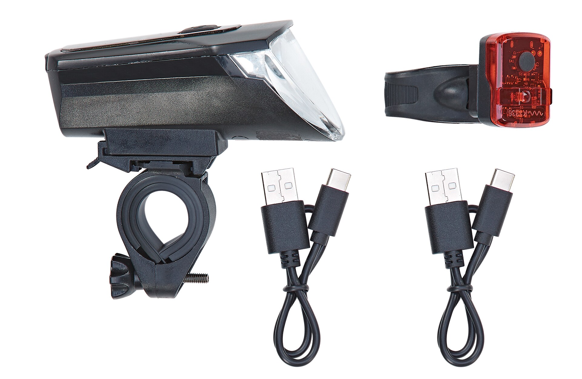 LED Akku-Beleuchtungs-Set 70/35/20 Lux, mit Li-Ionen Akku, aufladbar per USB-C, 220&deg; seitliche Sichtbarkeit - Bild 1