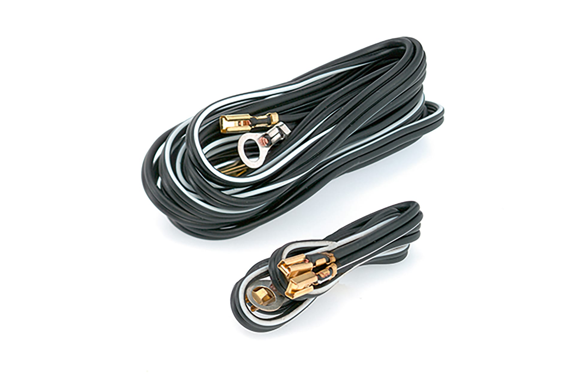 Scheinwerfer- und R&uuml;cklicht Kabel, 2-adrig, mit Steckschuhen und &Ouml;sen - Bild 1