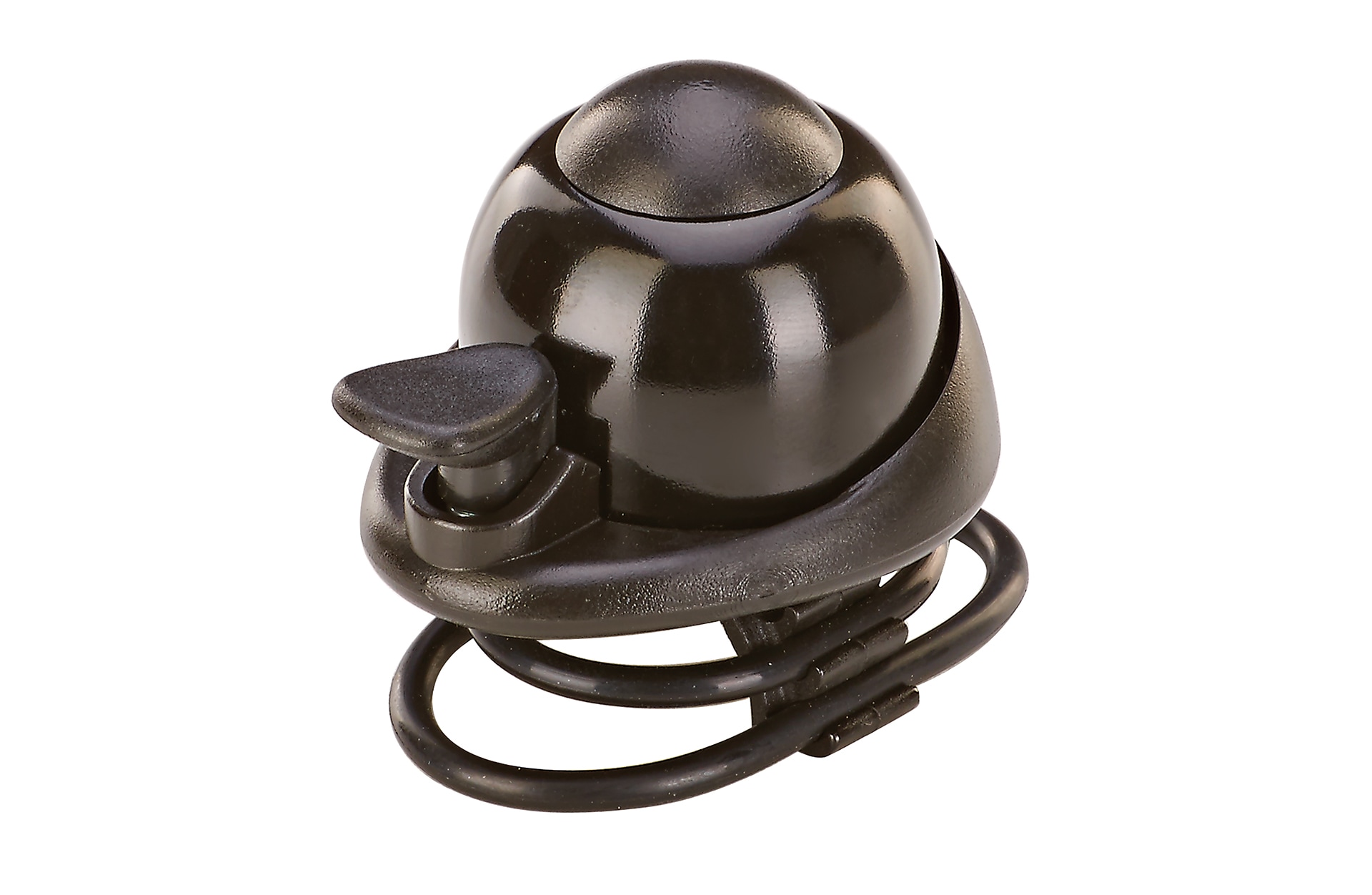 Klingel, Aluminium Deckel, Universalhalterung aus Silikon, Farbe: schwarz - Bild 1