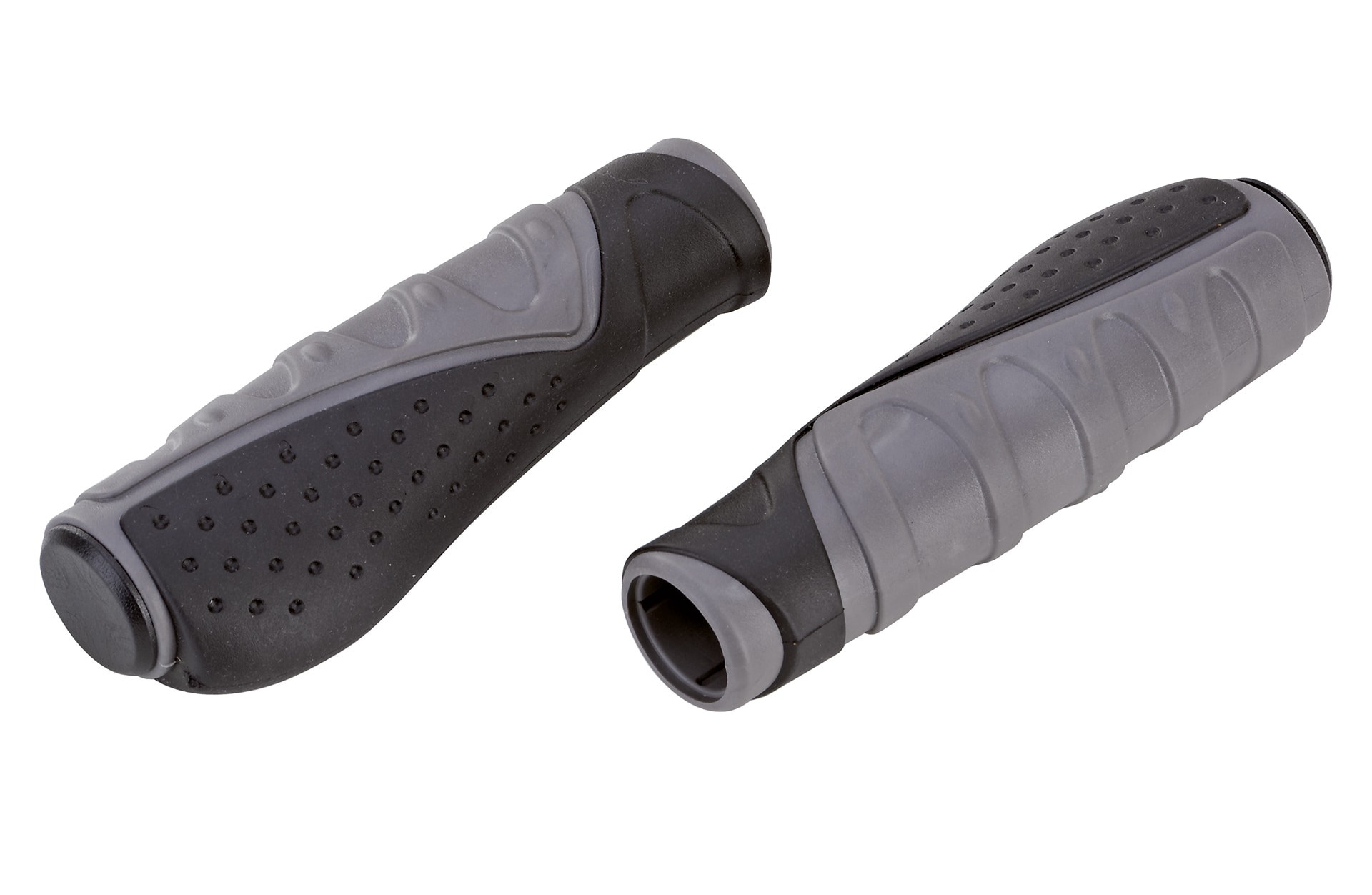 Ergo-Griffe, L&auml;nge: 130 mm, Farbe: schwarz/grau - Bild 1