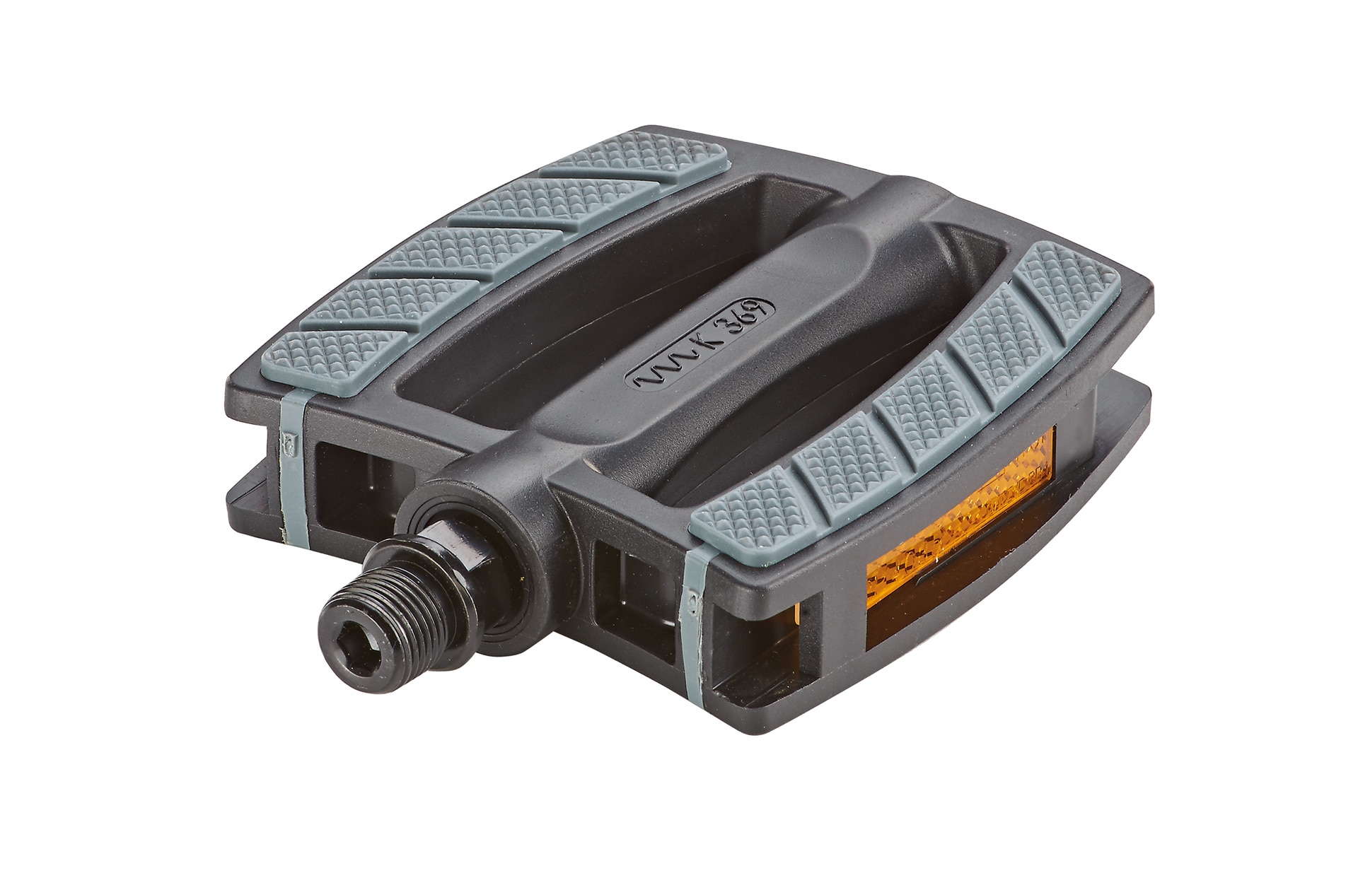 City-/Trekking Pedale, mit rutschfester Trittfl&auml;che, extra gro&szlig;e Trifffl&auml;che, Kunststoff, mit Reflektoren - Bild 1