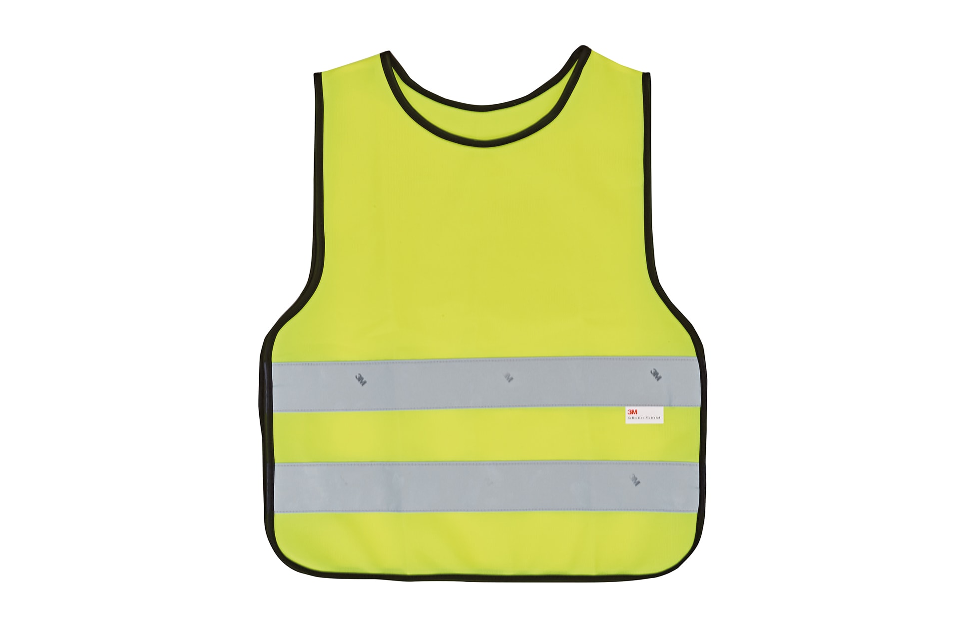 Sicherheitsweste f&uuml;r Kinder, mit 3M Reflex-Material, elastischer Gummibund und verstellbare Klettverschl&uuml;sse, Farbe: neongelb - Bild 1